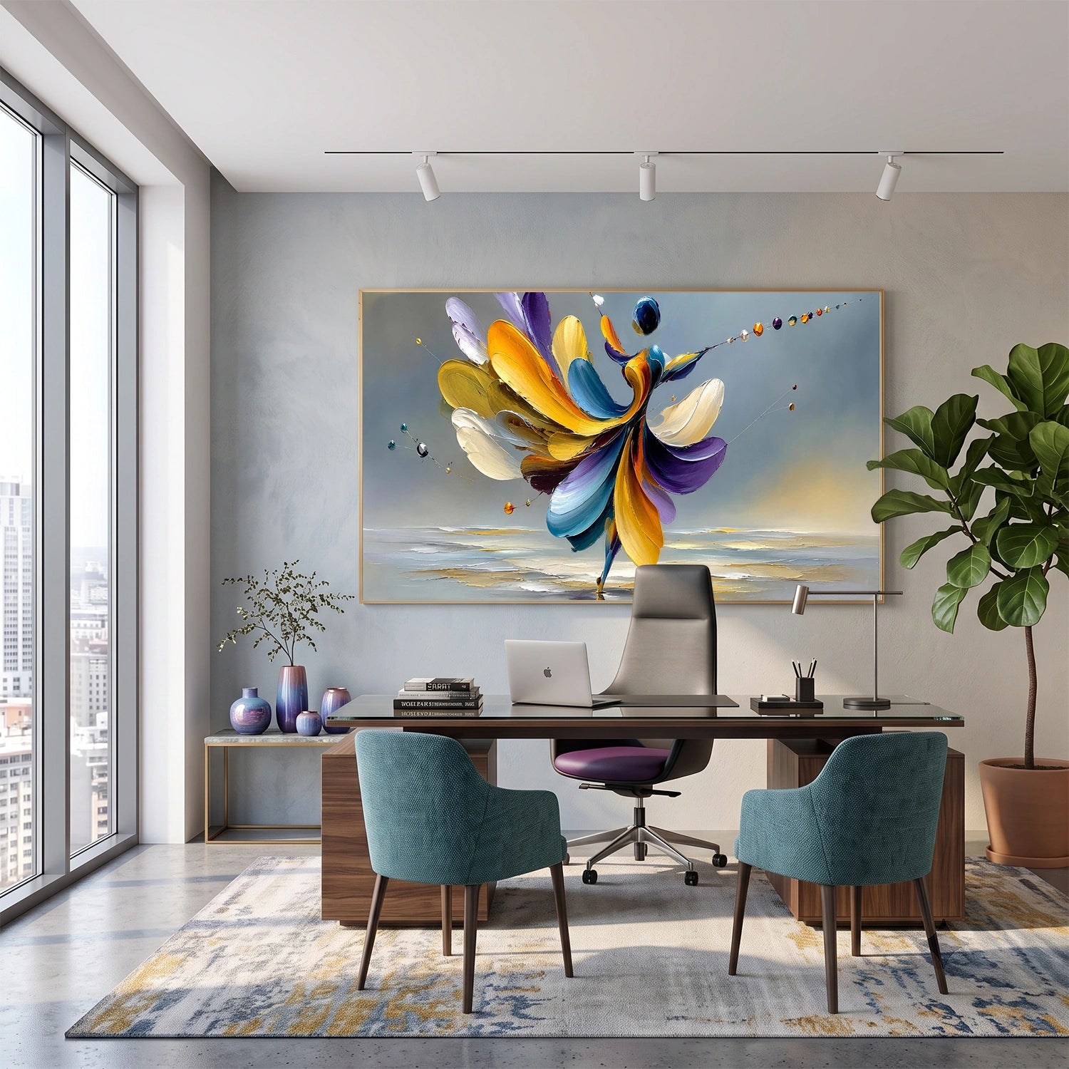 Abstract Portrait Texture Wall Art #PT 081