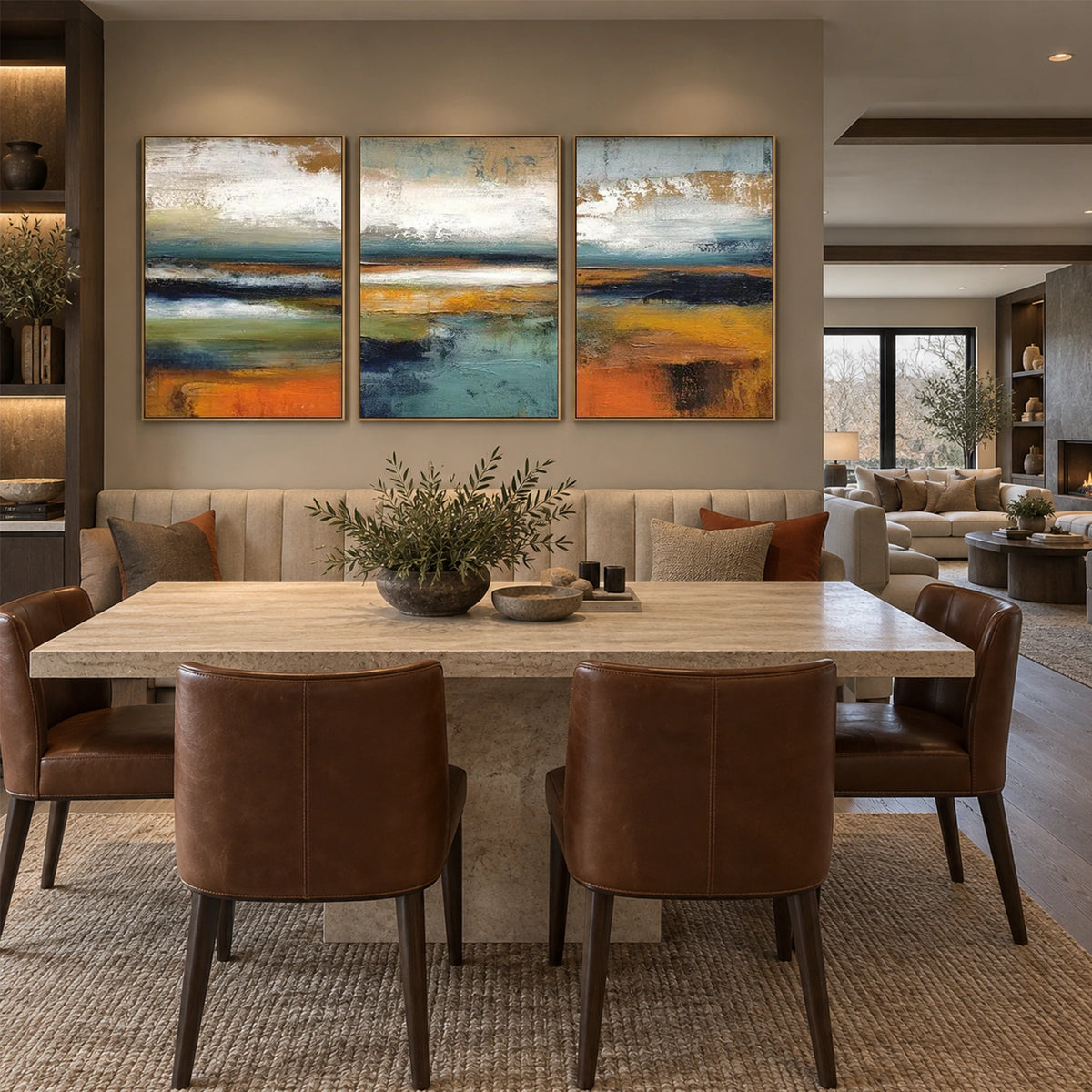 Abstract Wall Art Texture Set of 3 #AB 768
