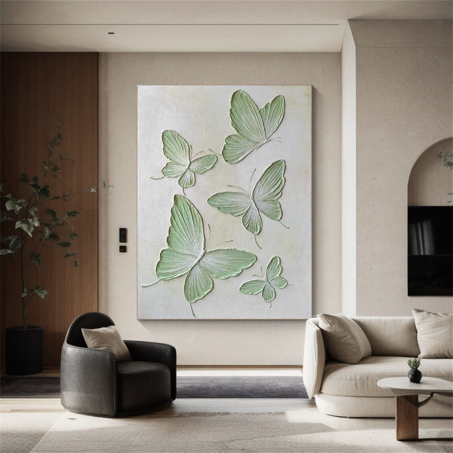Abstract Animal Textured Canvas Art #AP180