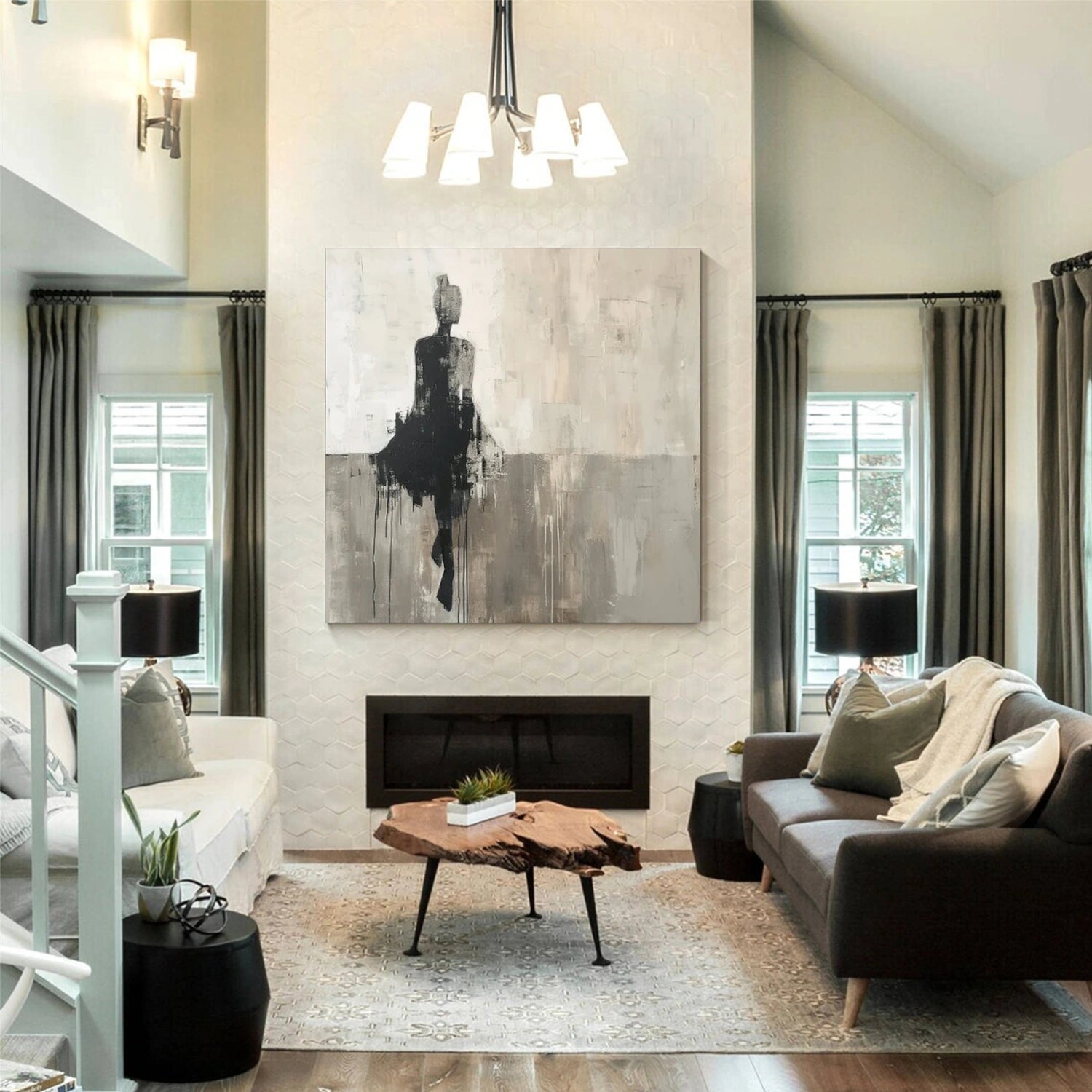 Contemporary Abstract Minimalist Wall Art #CW029