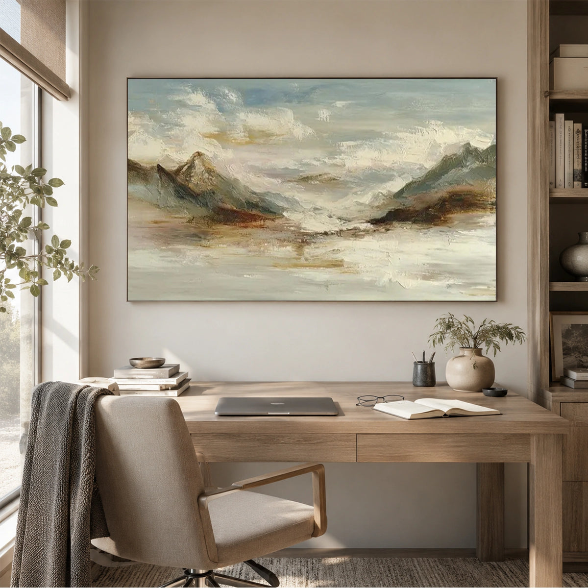 Minimalist Mountain Texture Canvas # MM463