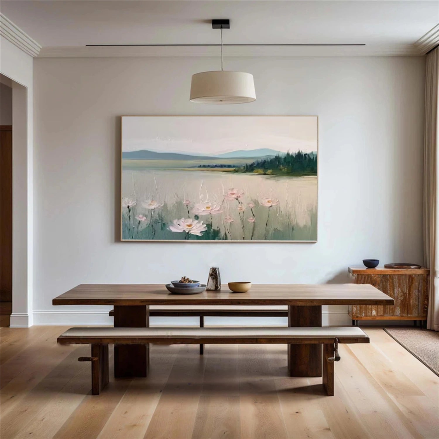 Flower & Tree Abstract Canvas Art #FT 307