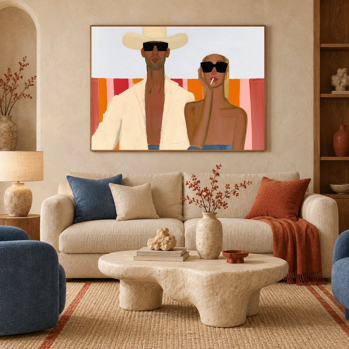 Abstract Portrait Wall Art #PT100