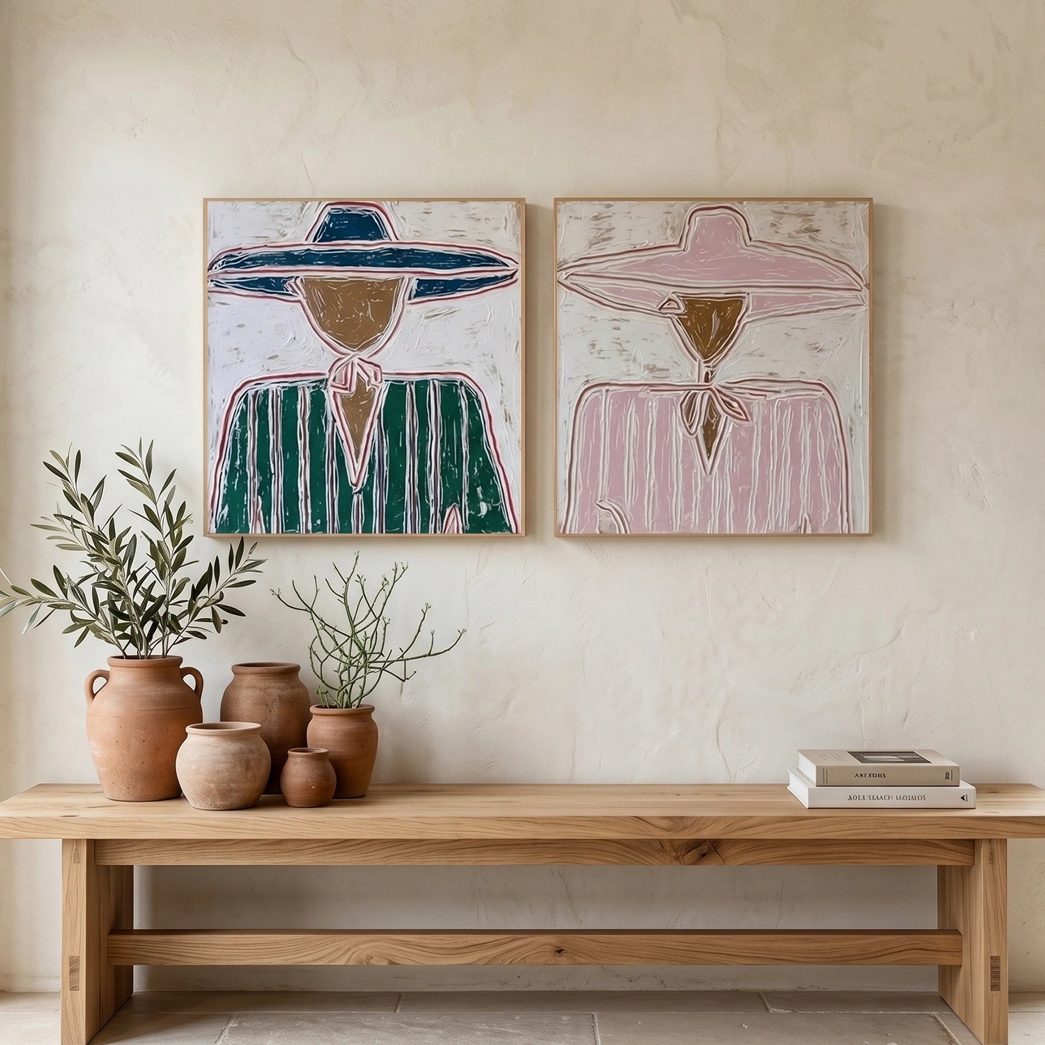 Americana Wall Art Square Set of 2 #VE086