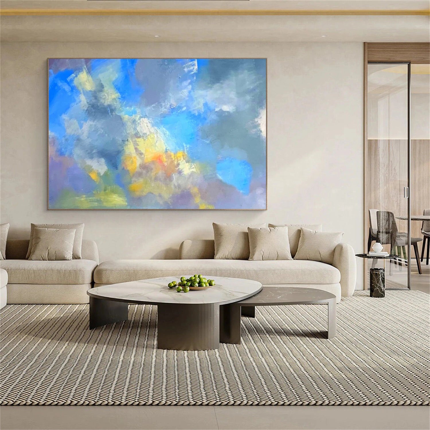 Colorful Abstract Textured Wall Art #AB 514