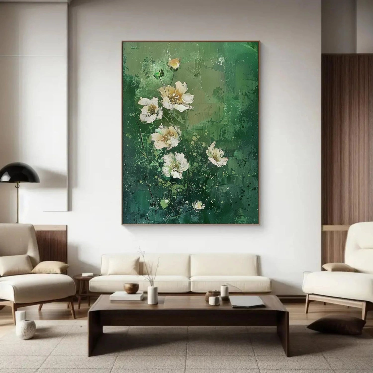 Flower & Tree Abstract Texture Canvas Art #FT 331