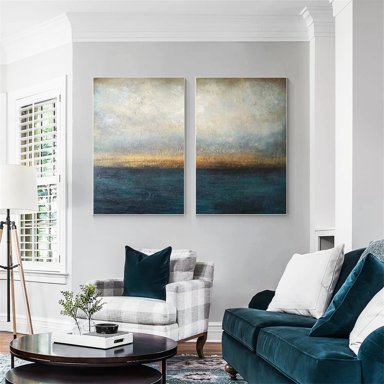 Abstract Wall Art Set of 2 #AB 597