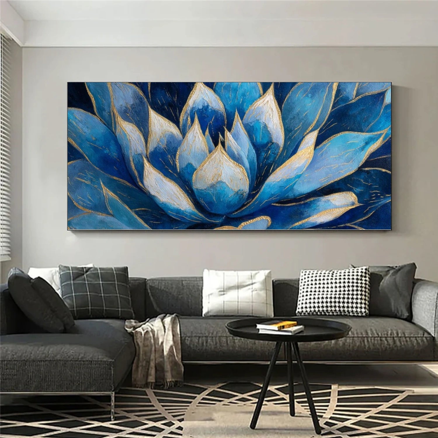 Flower & Tree Abstract Textured Canvas # FT 361