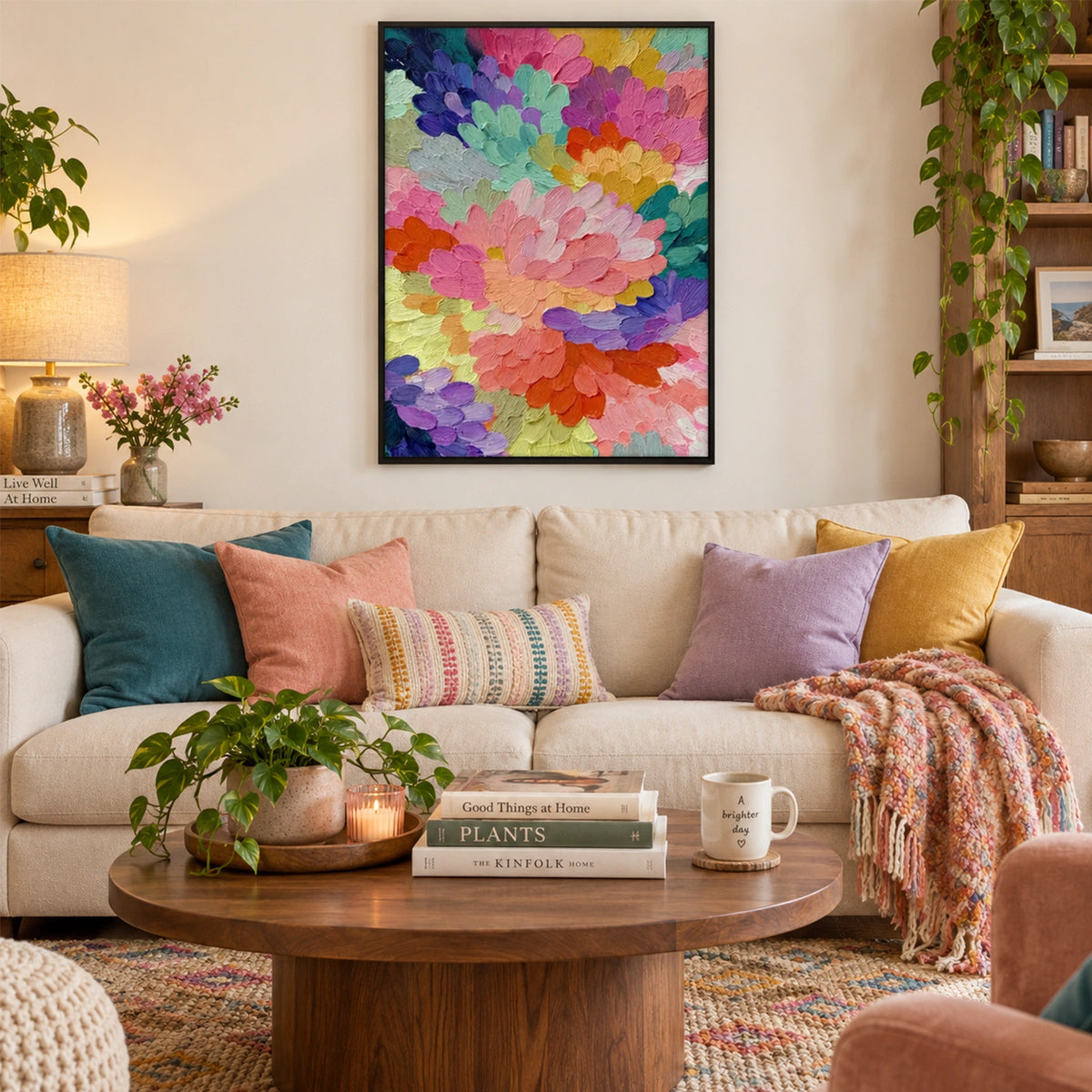 Flower & Tree Abstract Canvas # FT 421