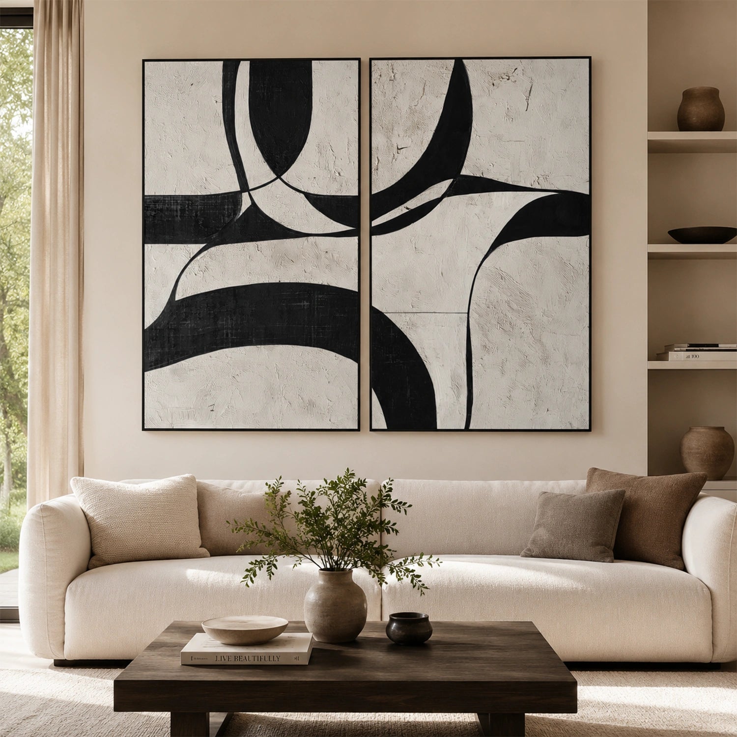 Wabi Sabi Wall Art Set of 2 # WS460