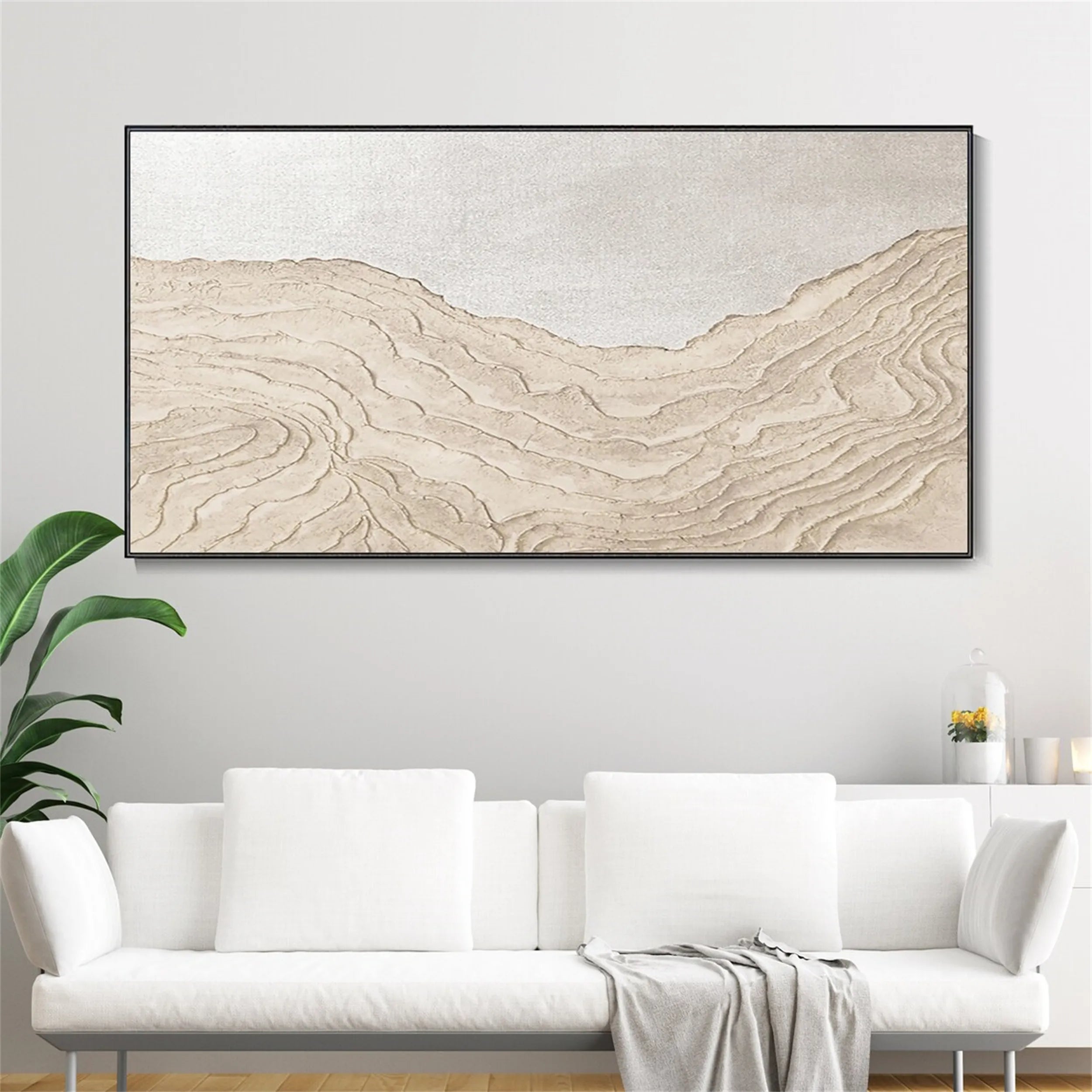 Plaster Art Minimalist Textured Painting #MM194