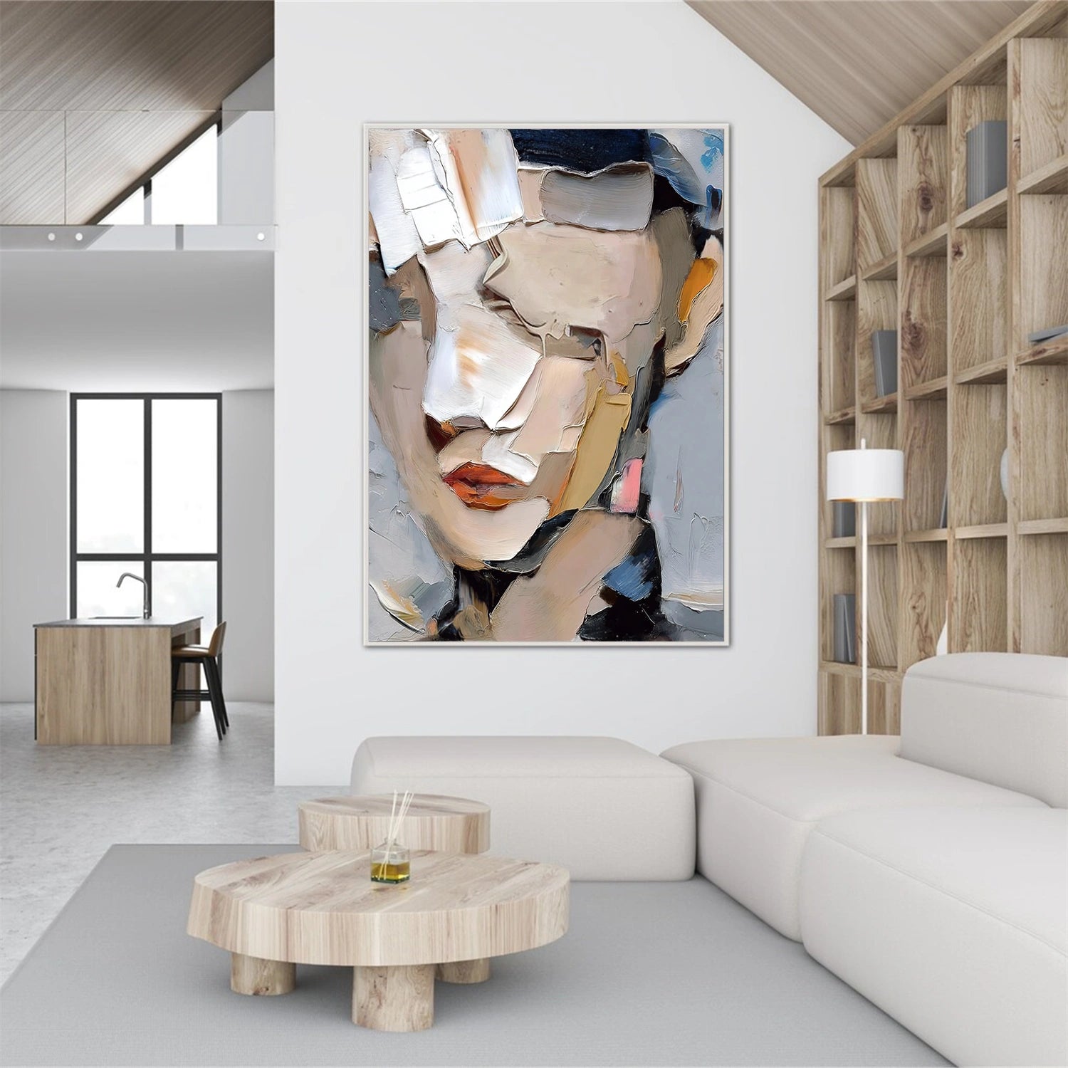 Abstract Portrait Texture Wall Art #PT 072