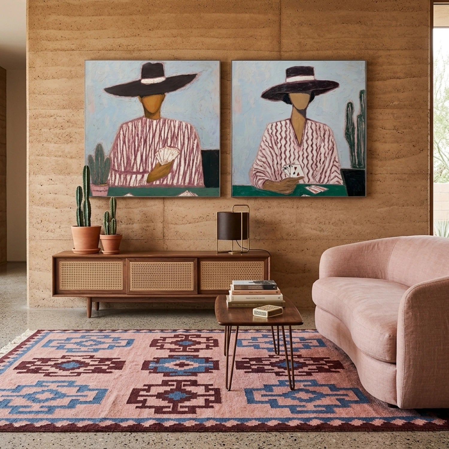 Americana Wall Art Square Set of 2 #VE013