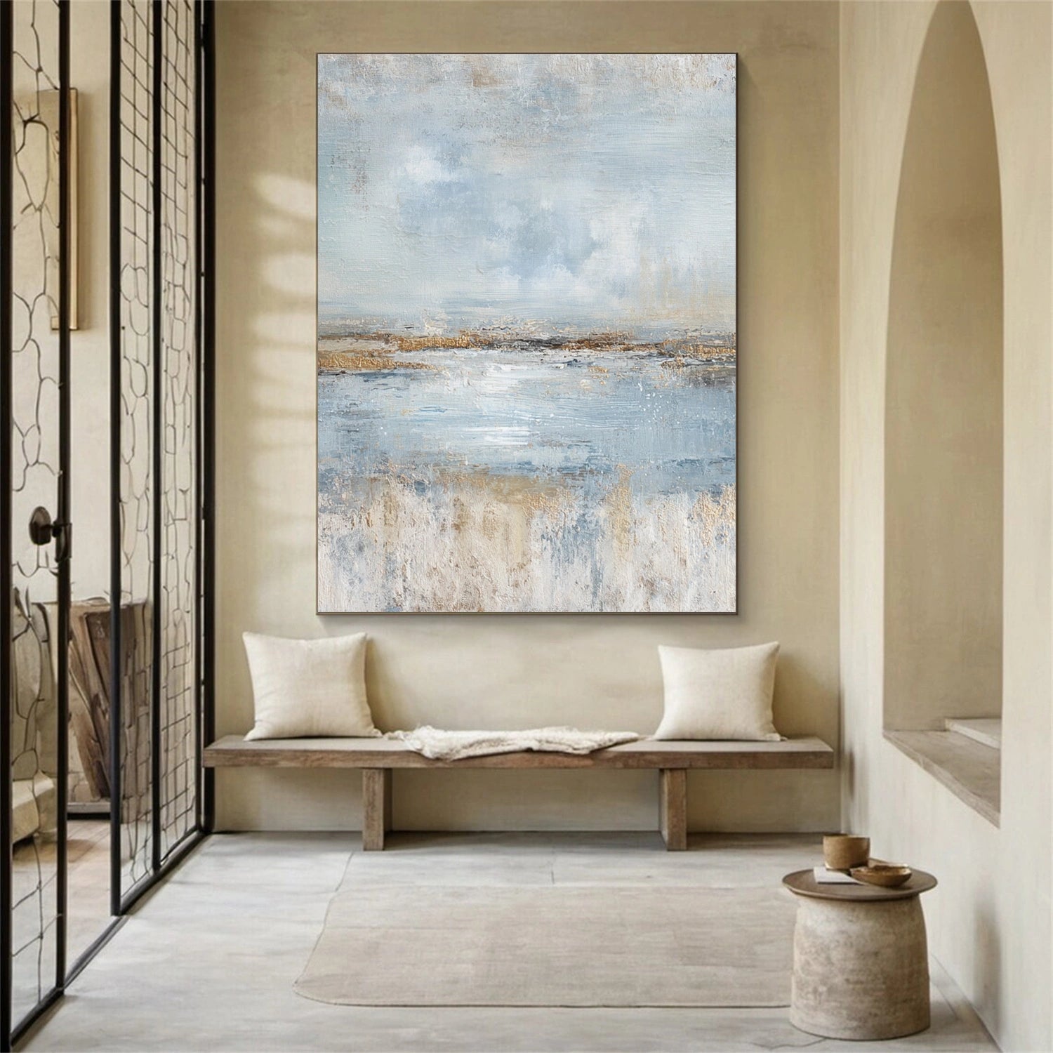 Blue & Green Abstract Wall Art #BG131