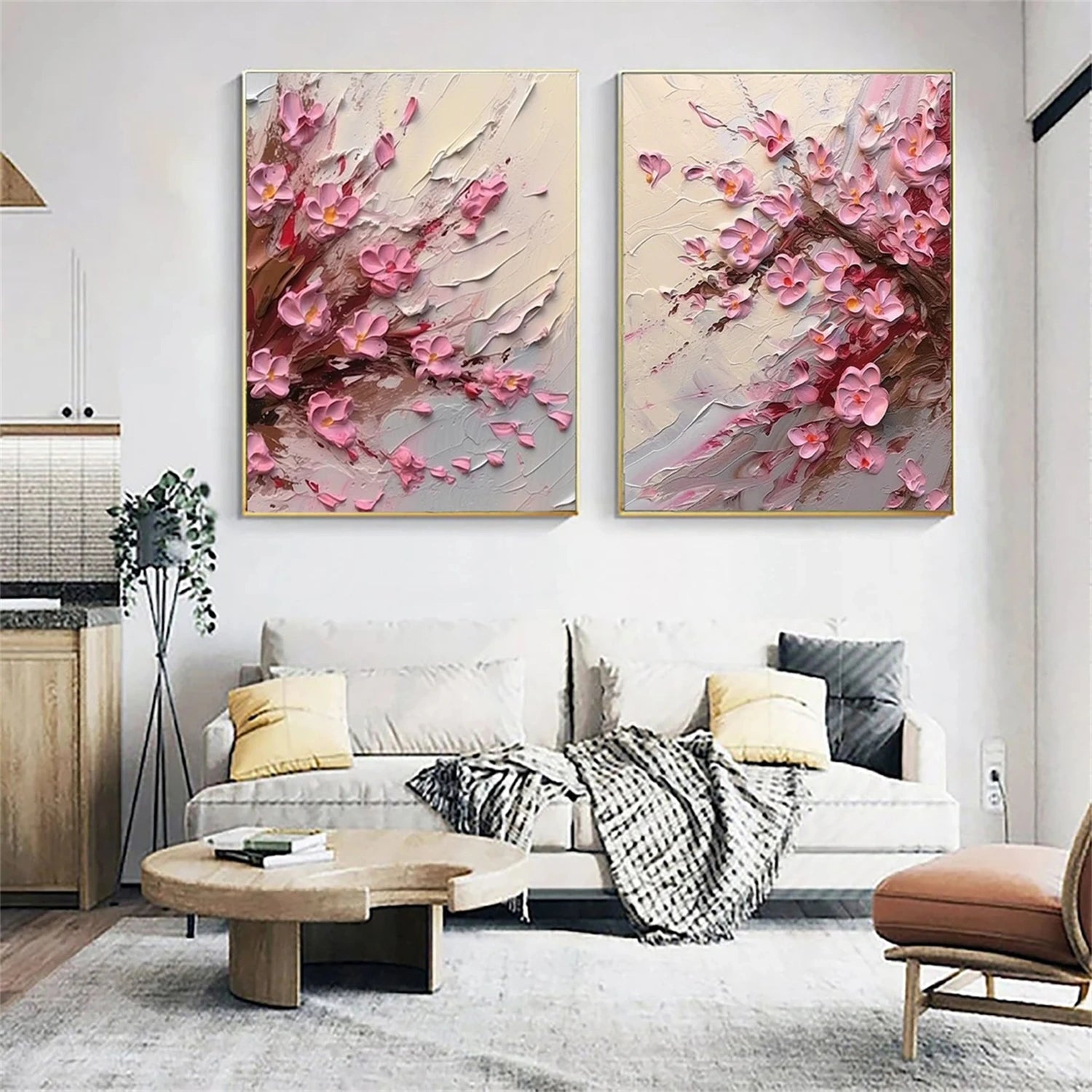 Flower And Tree Painting Set of 2 #FT 145