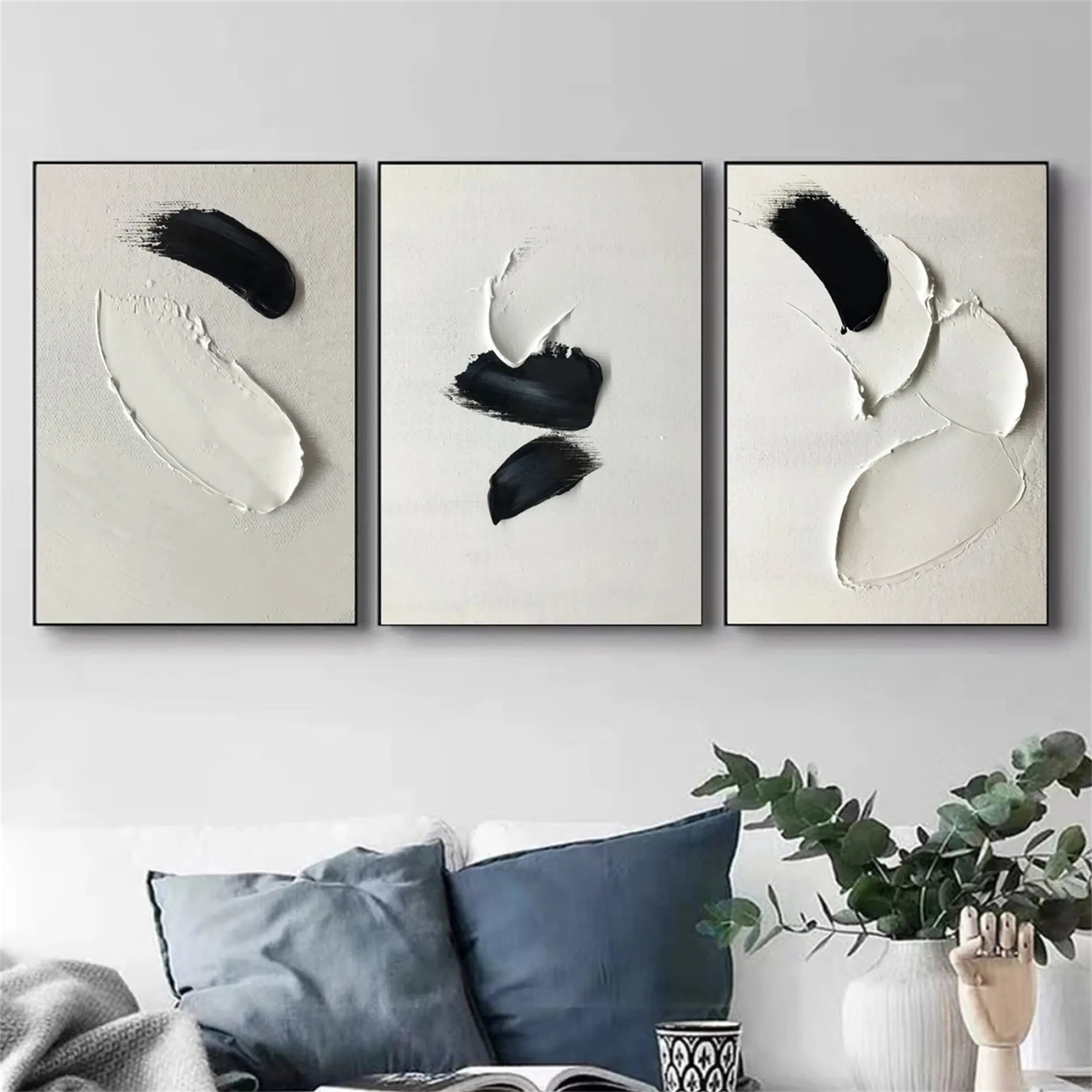 Minimalistic Balance Canvas Painting Set of 3 #MM286