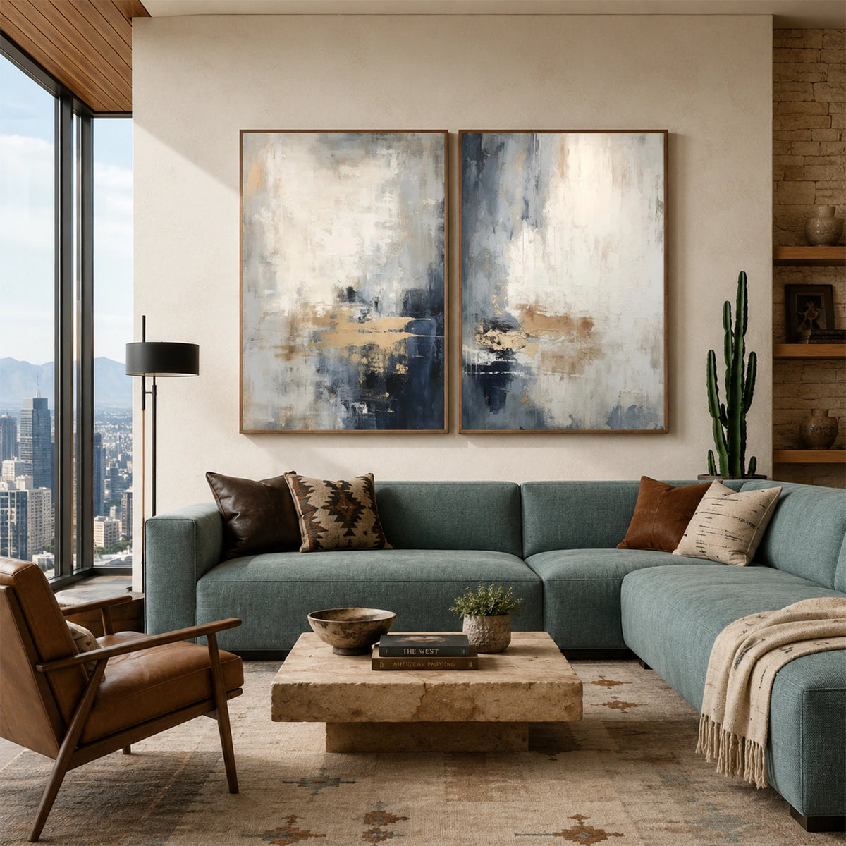 Abstract Wall Art Set of 2 #AB 759