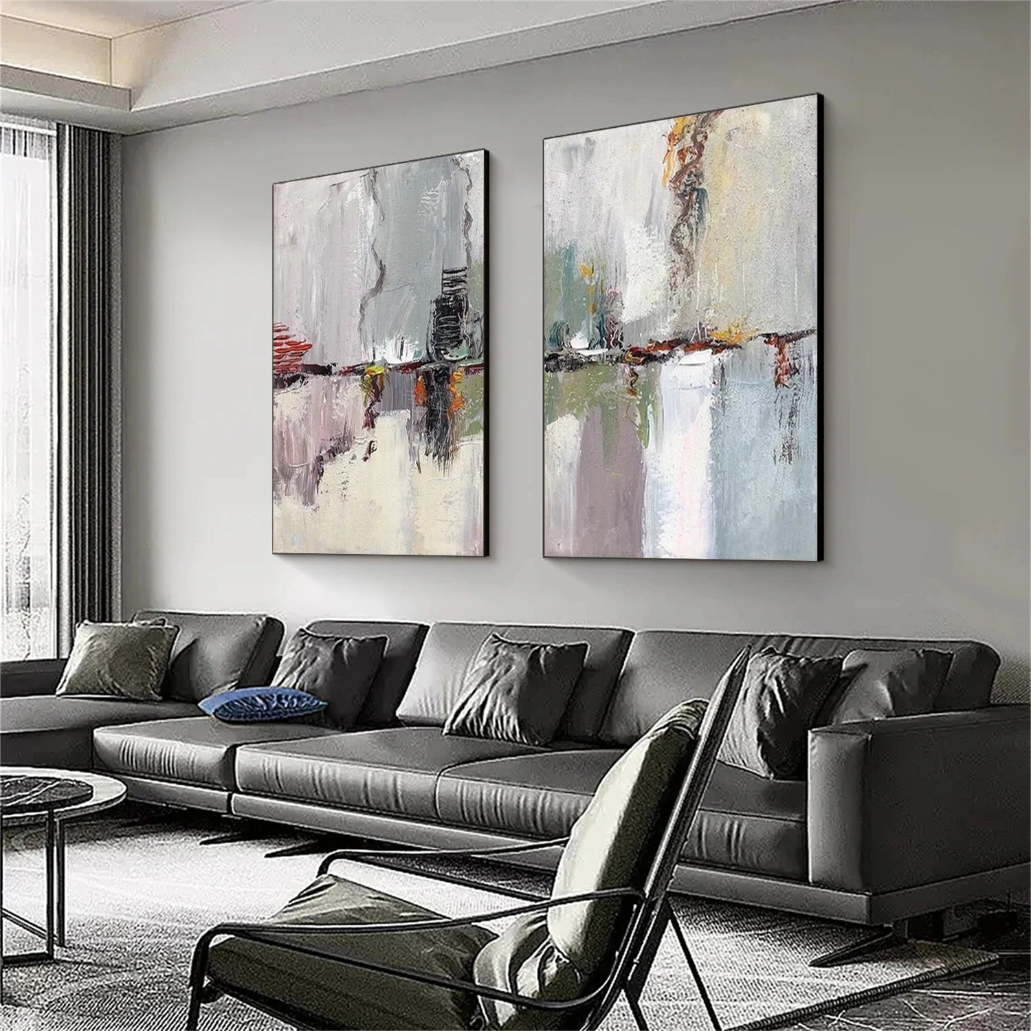 Abstract Painting Set of 2 #AB 444