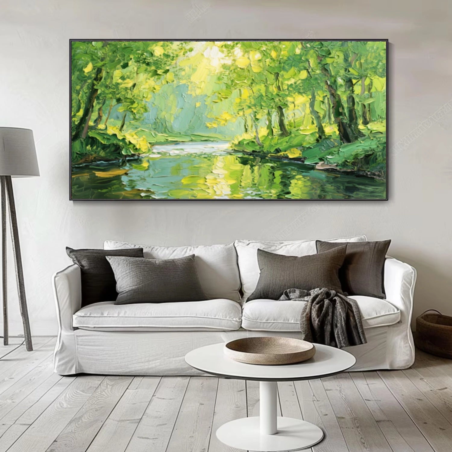 Flower & Tree Abstract Texture Canvas Art #FT 268