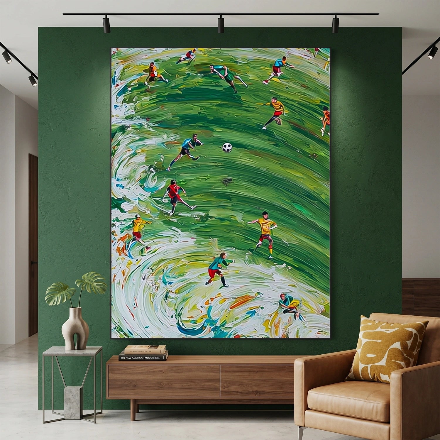 Football Sport Art Texture Painting Canvas #SA084