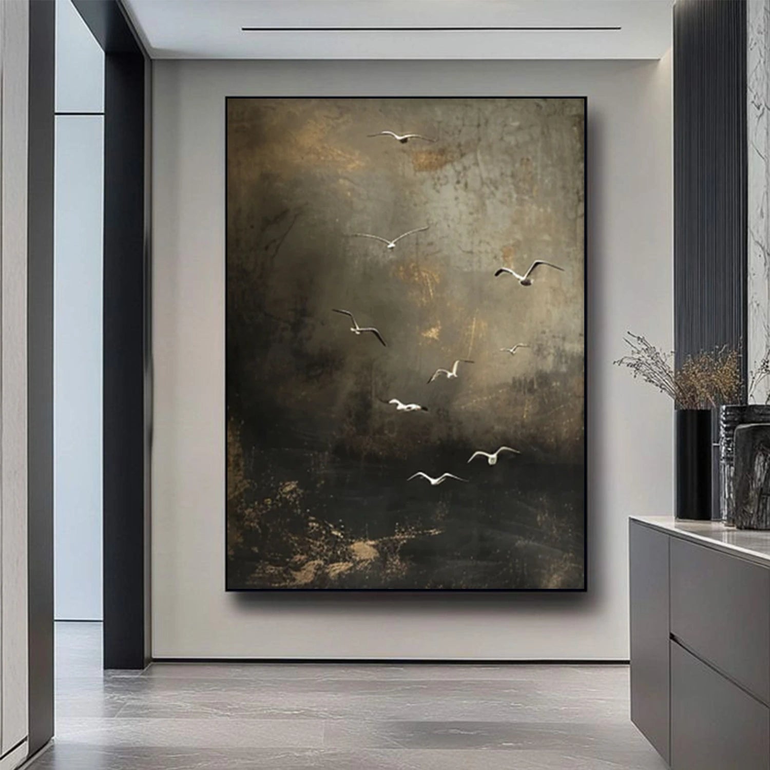 Abstract Animal Canvas Art #AP210