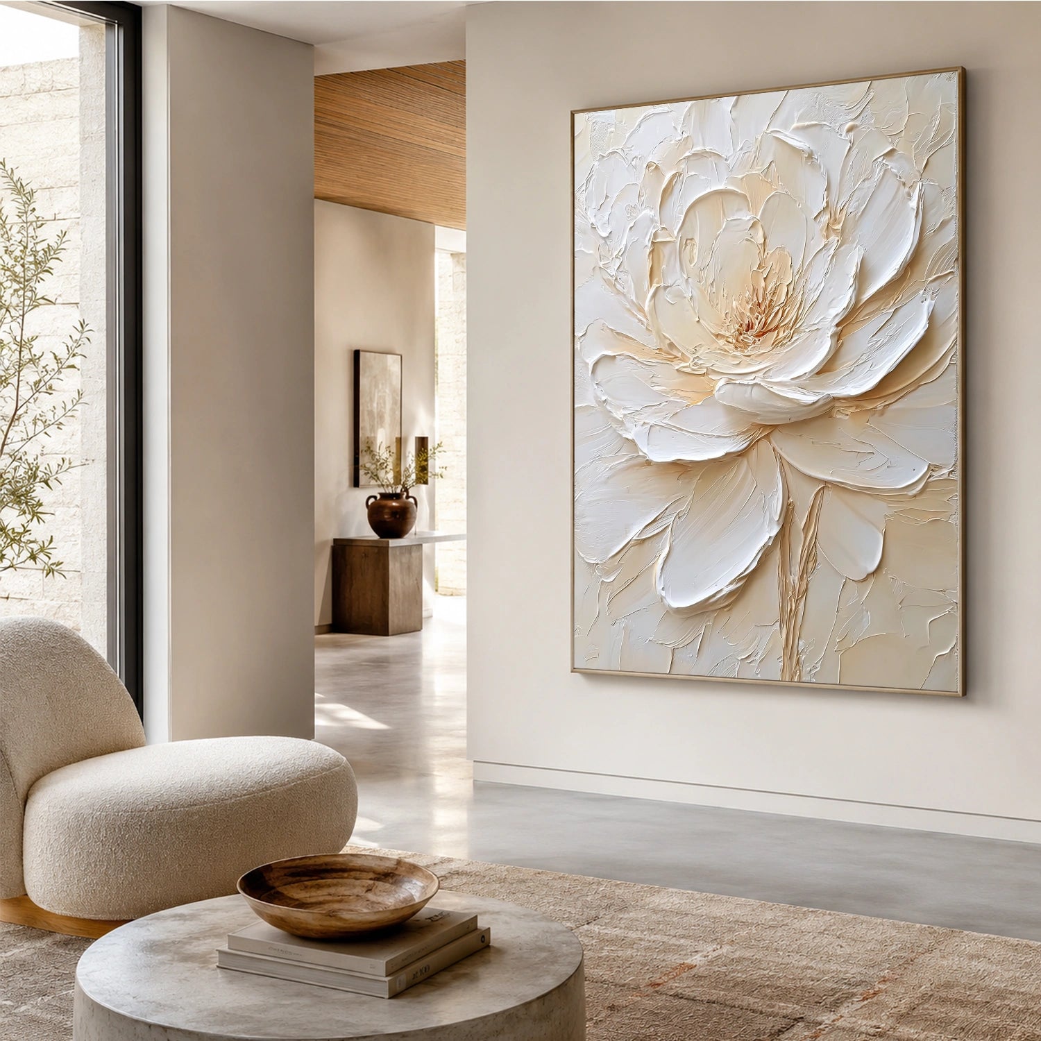 Flower & Tree Abstract Texture Canvas # FT 396