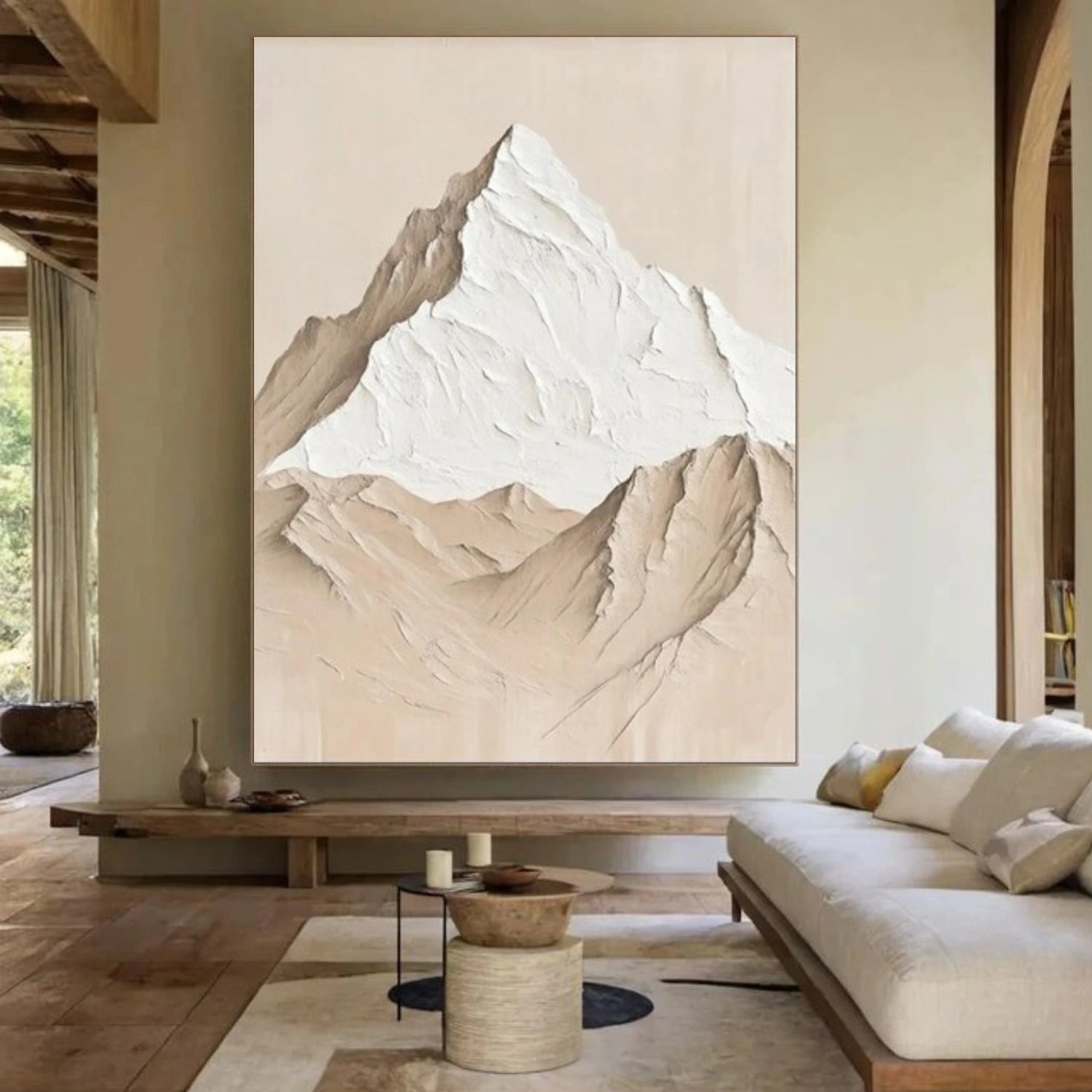 Minimalist Mountain Texture Canvas  # MM395