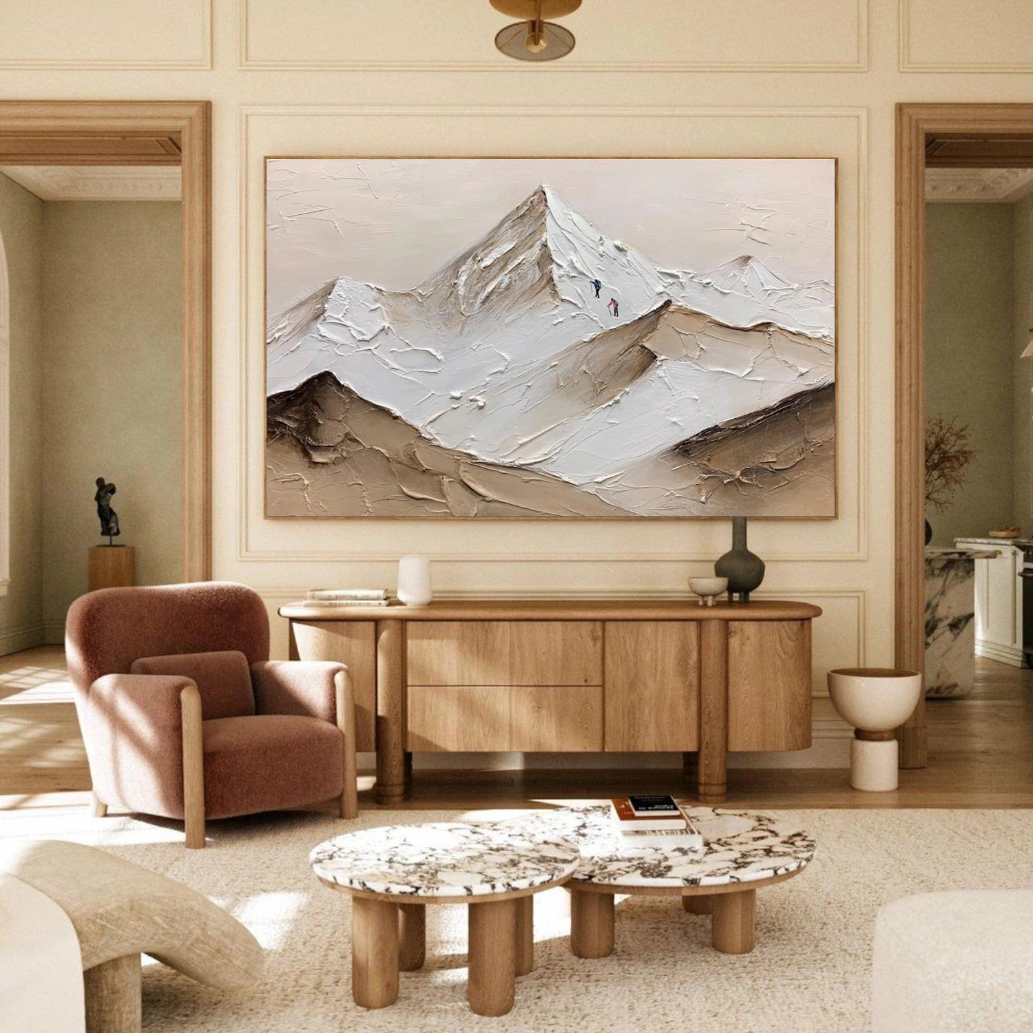 Minimalist Mountain Texture Canvas # MM408
