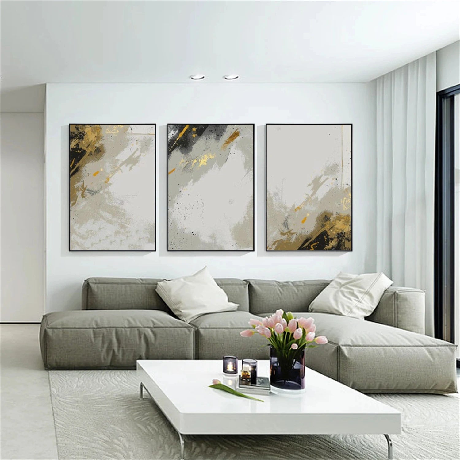 Abstract Wall Art Set of 3 #AB642