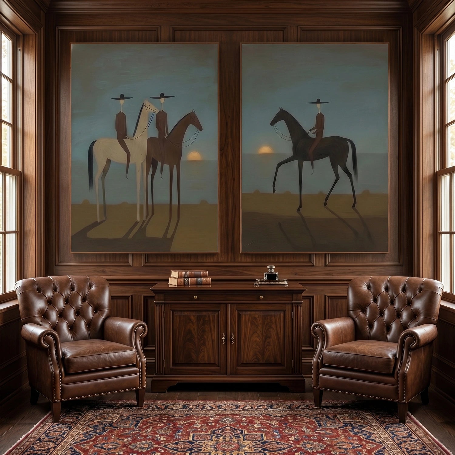 Americana Wall Art Set of 2  #VE071
