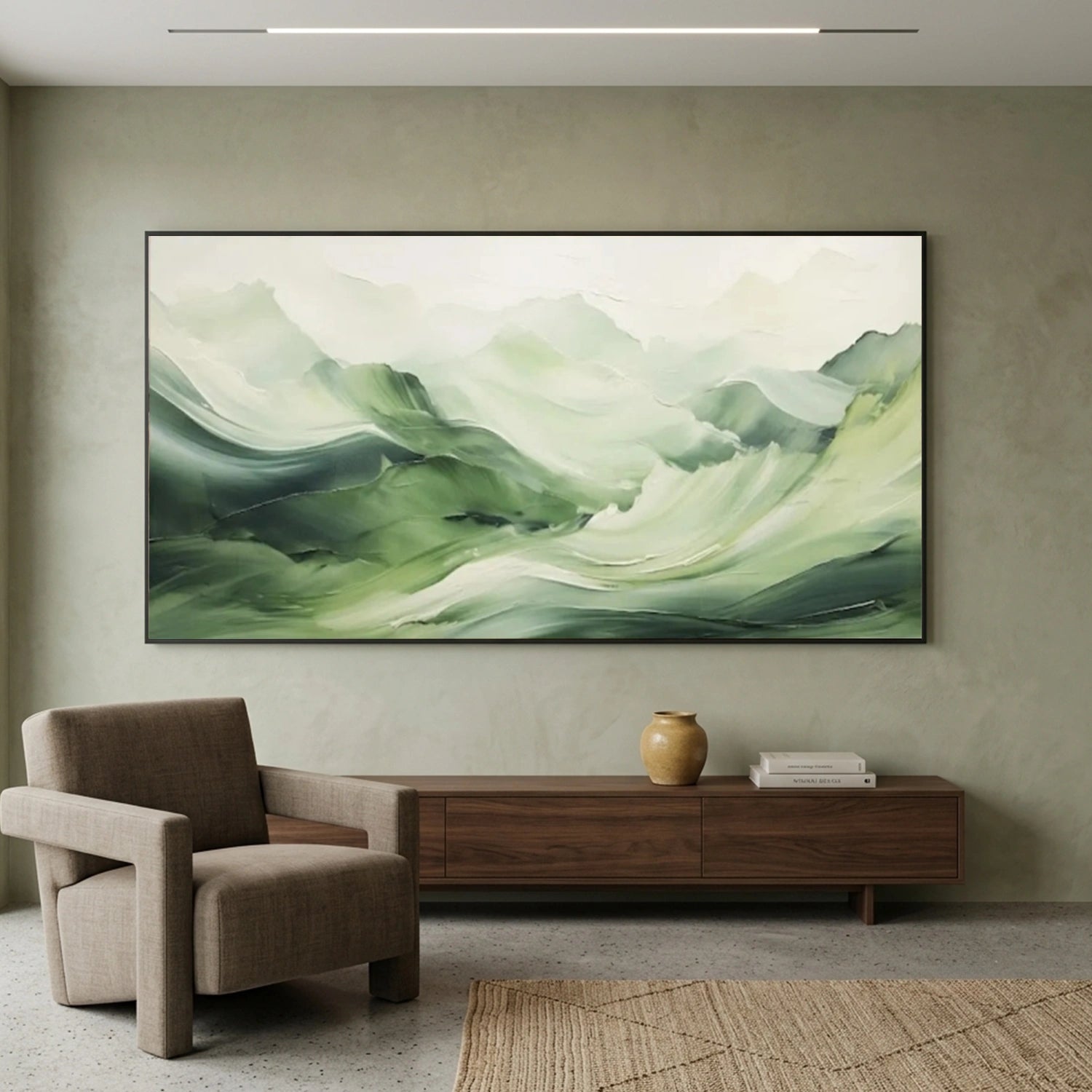 Minimalist Mountain Texture Canvas # MM445