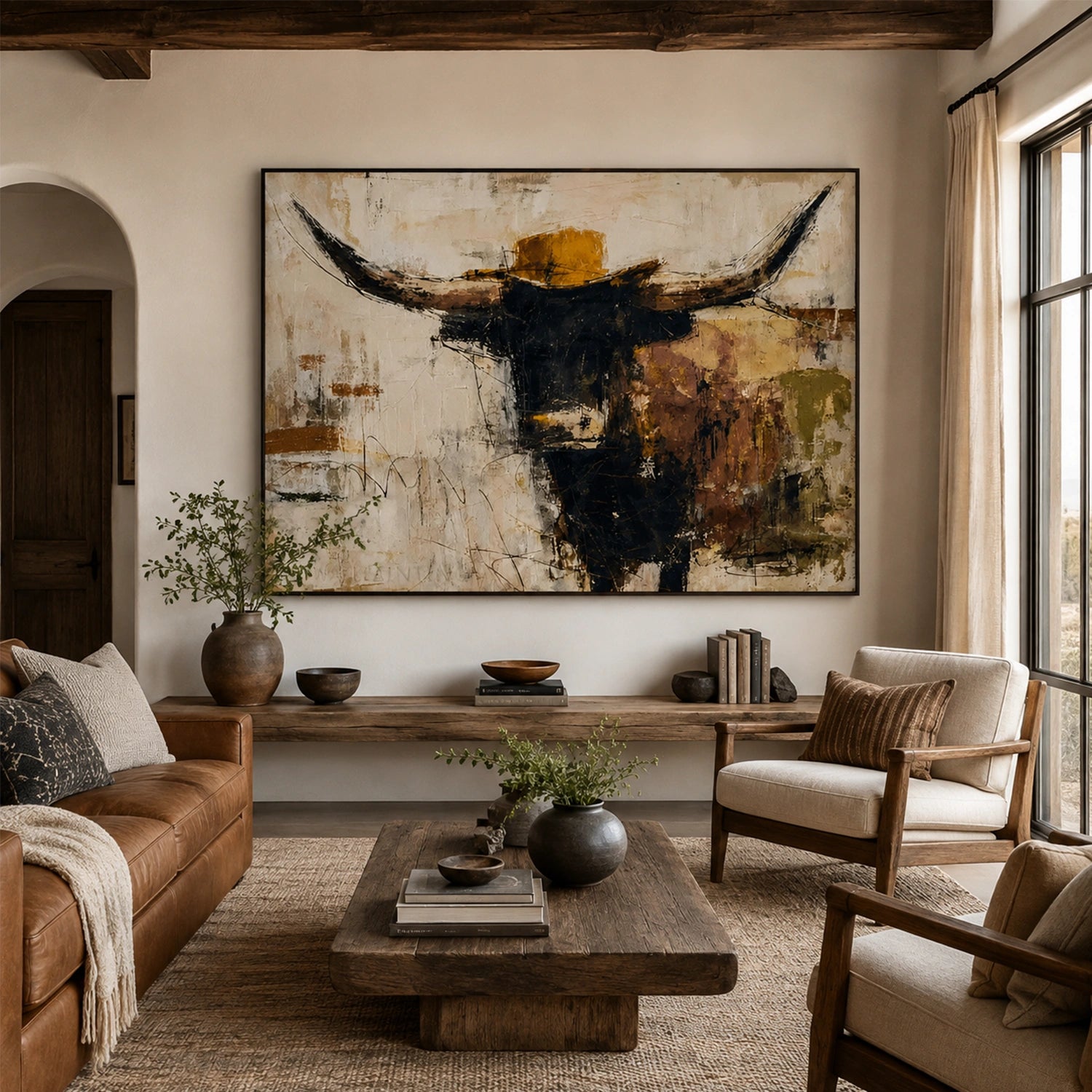 Abstract Animal Canvas Art #AP249