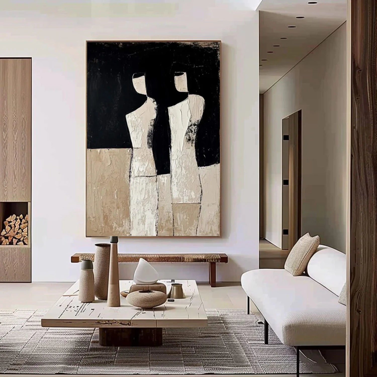 Contemporary Abstract Minimalist Textured Wall Art #CW047