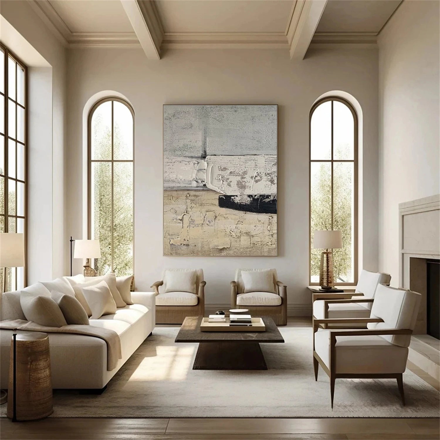 Wabi Sabi Textured Wall Art #WS374