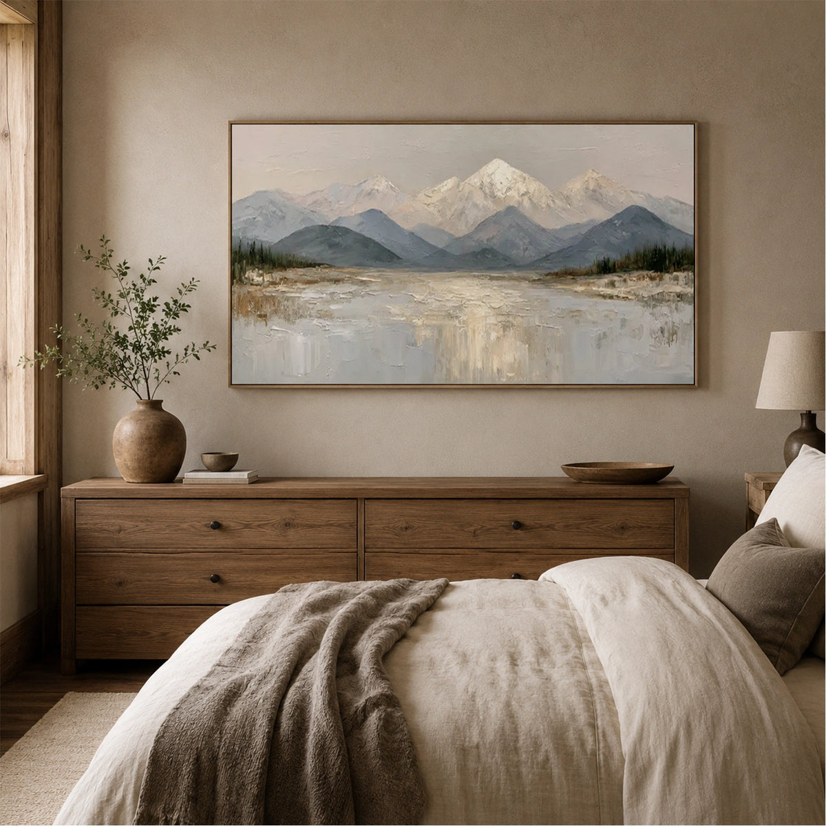 Minimalist Mountain Texture Canvas # MM465
