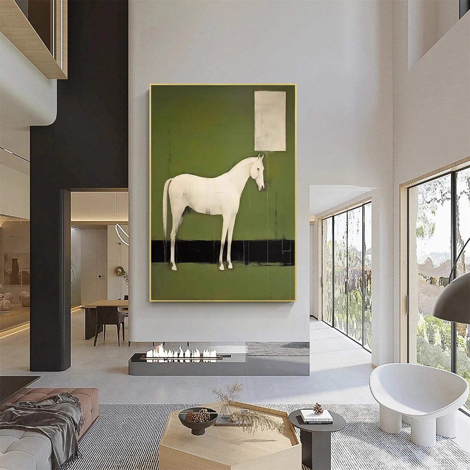 Abstract Animal Canvas Art #AP179