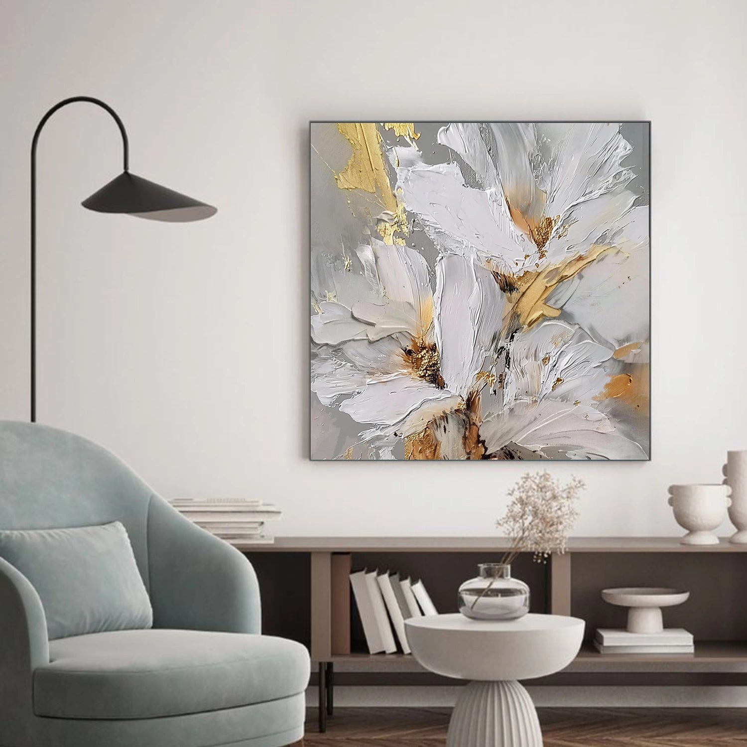 Flower & Tree Abstract Texture Canvas Art # FT 335