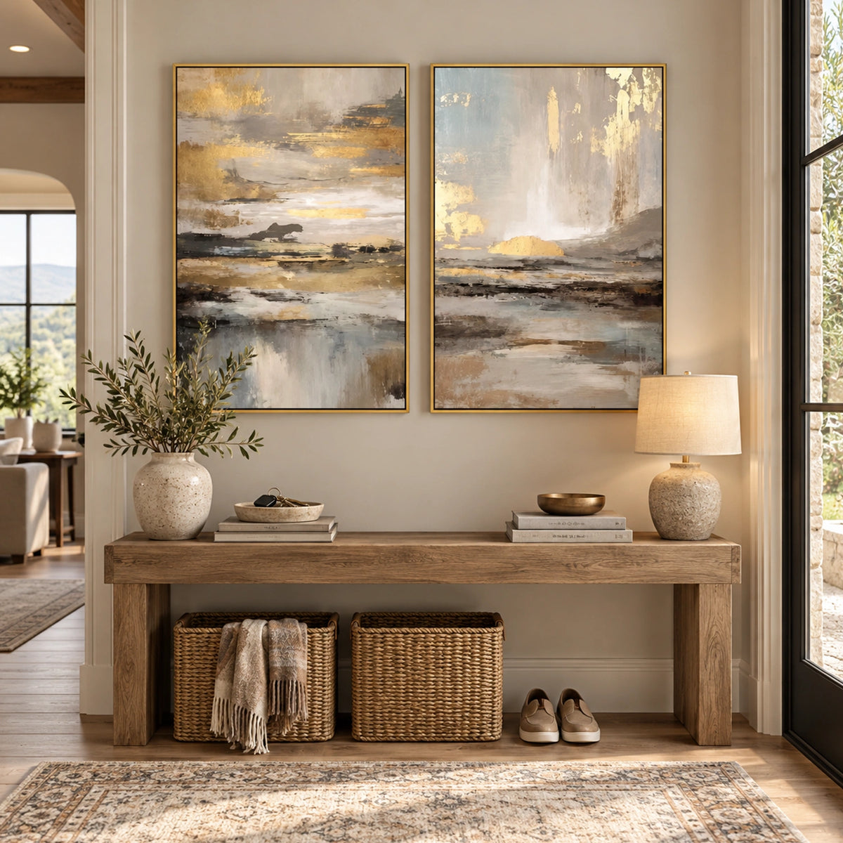 Abstract Wall Art Set of 2 #AB 772