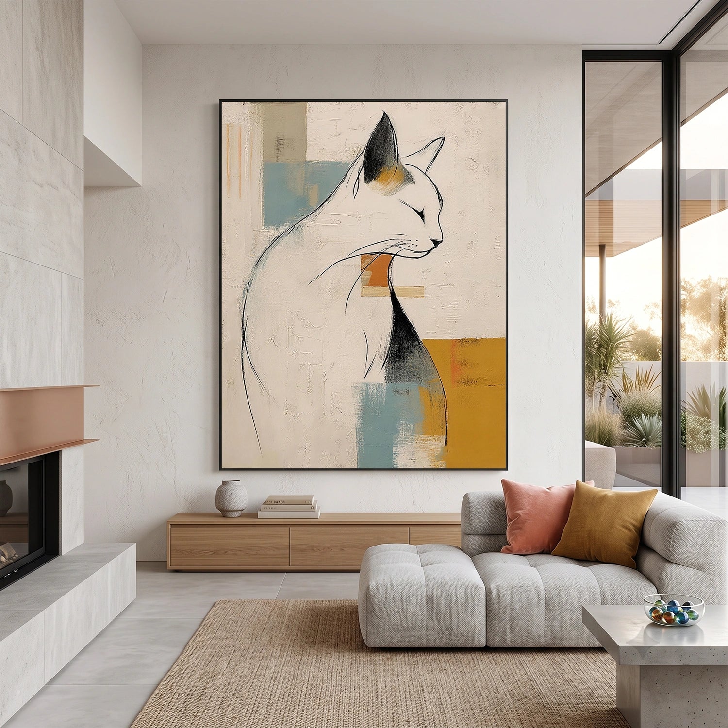 Abstract Animal Canvas Art #AP242