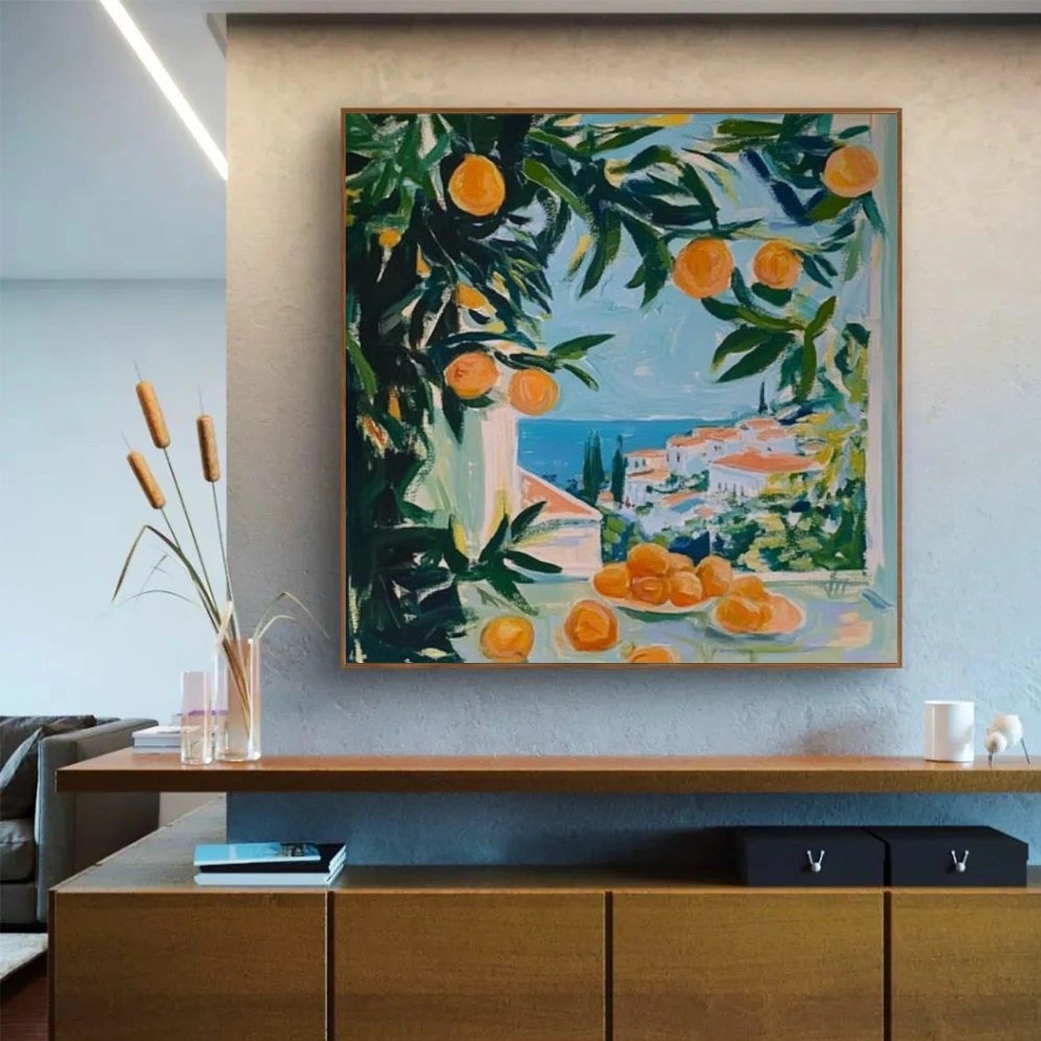 Flower & Tree Abstract Canvas Art # FT 338