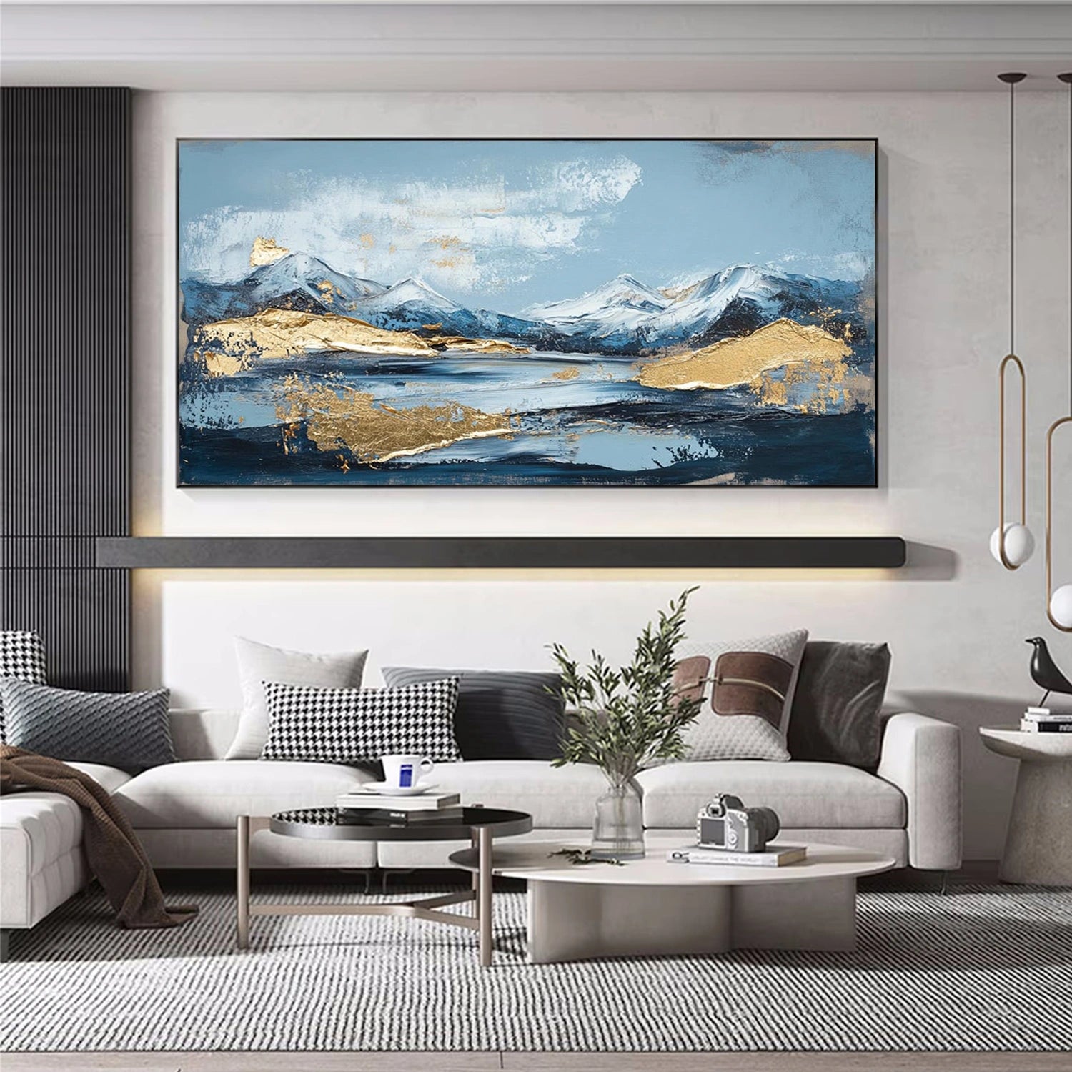 Minimalist Mountain Texture Canvas # MM422