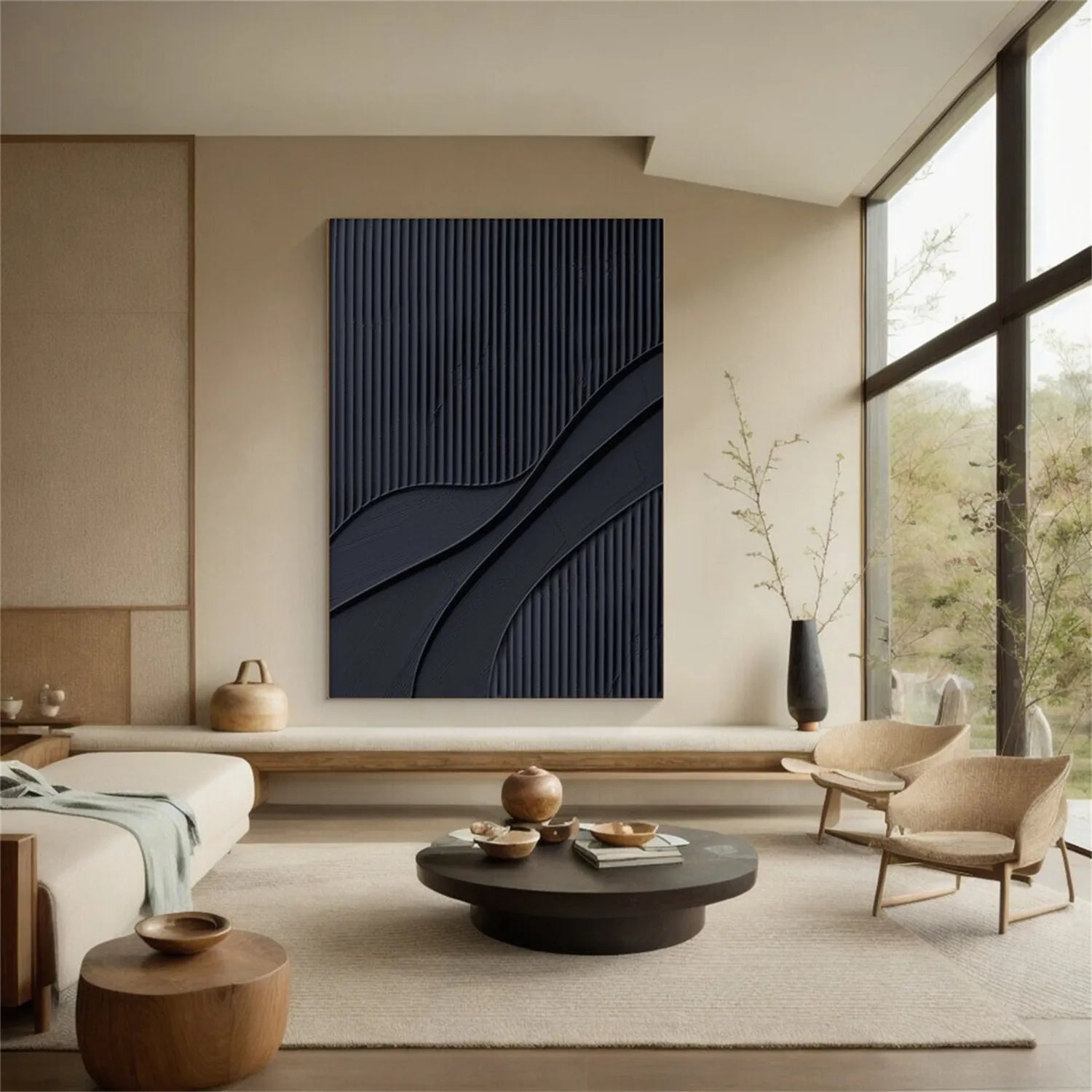 Minimalist Zen Canvas Painting #MZ093