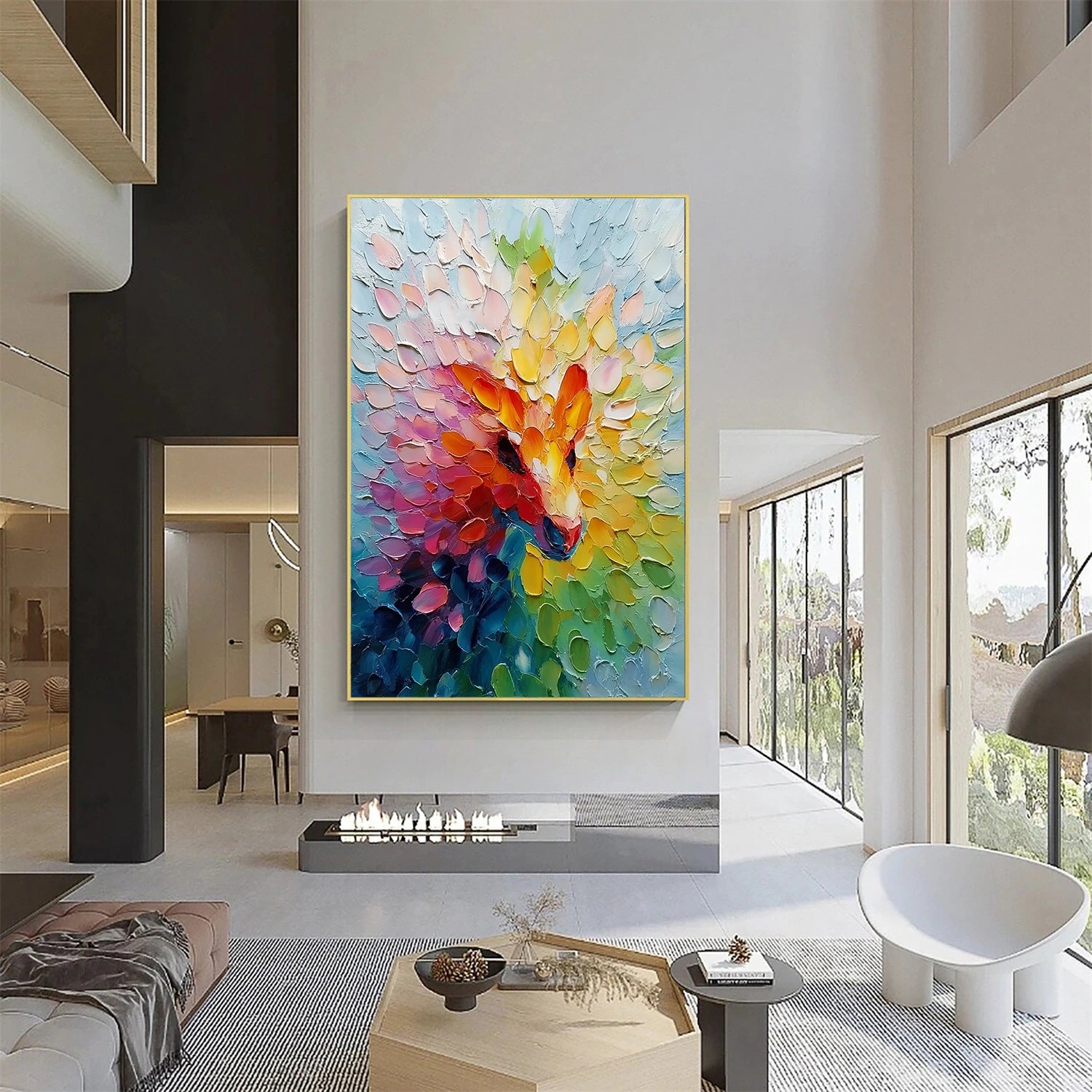 Colorful Abstract Textured Wall Art #AB 577