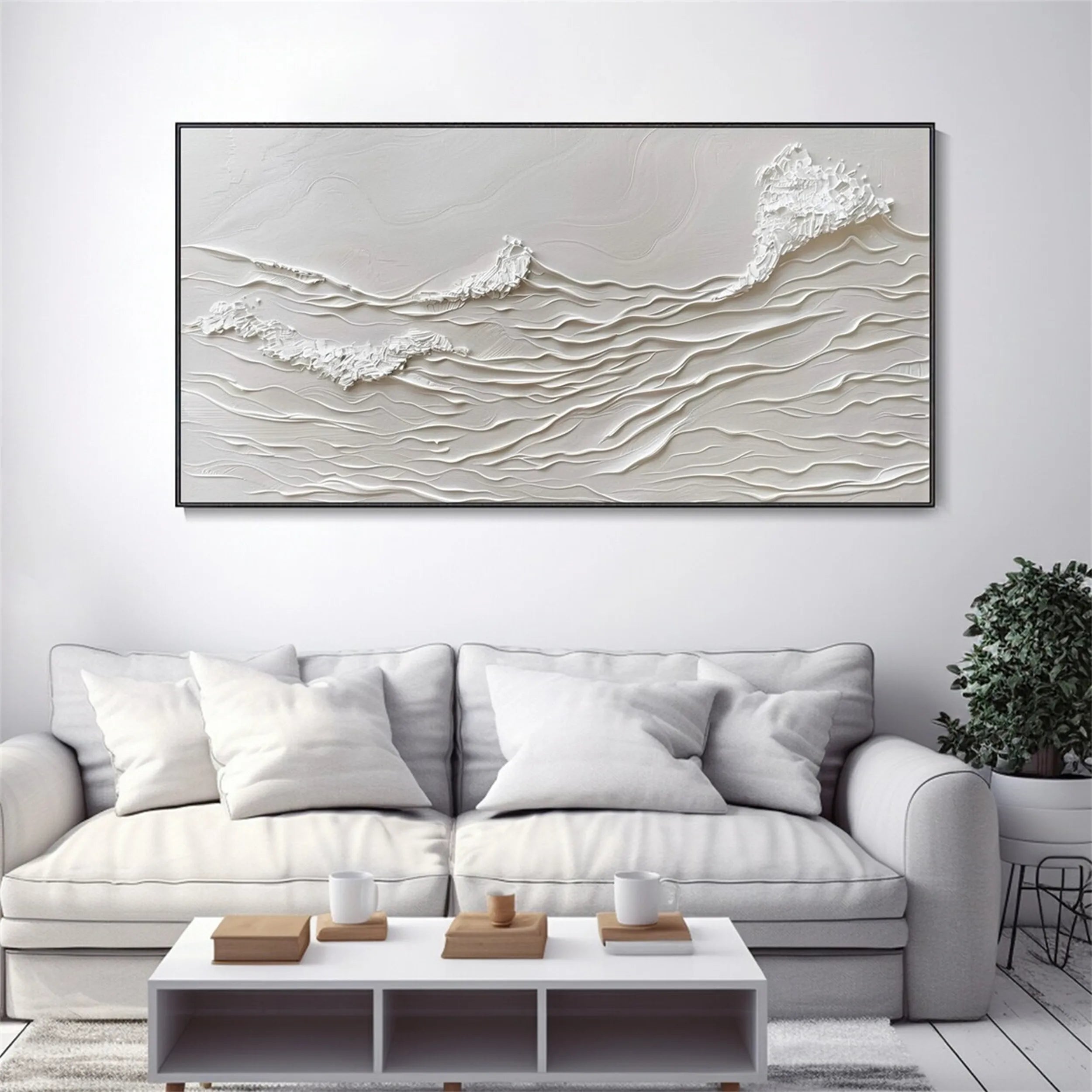 Plaster Art Minimalist Textured Painting #MM167