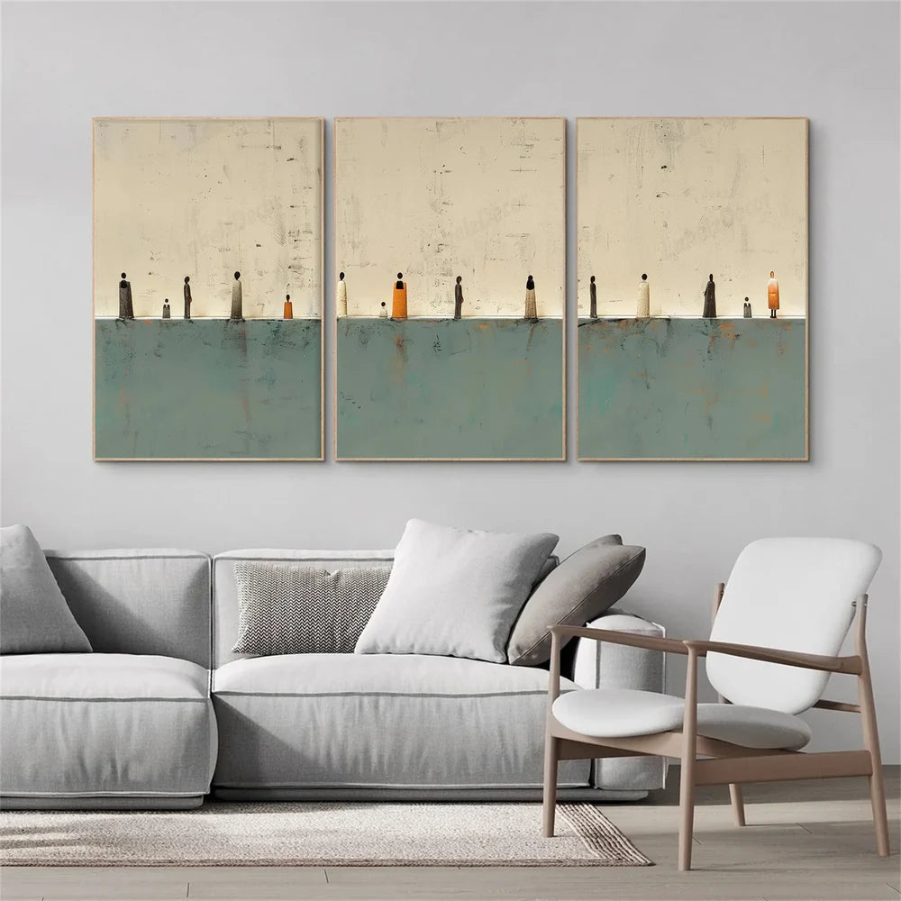 Abstract Set of 3 Wall Art#AB 442