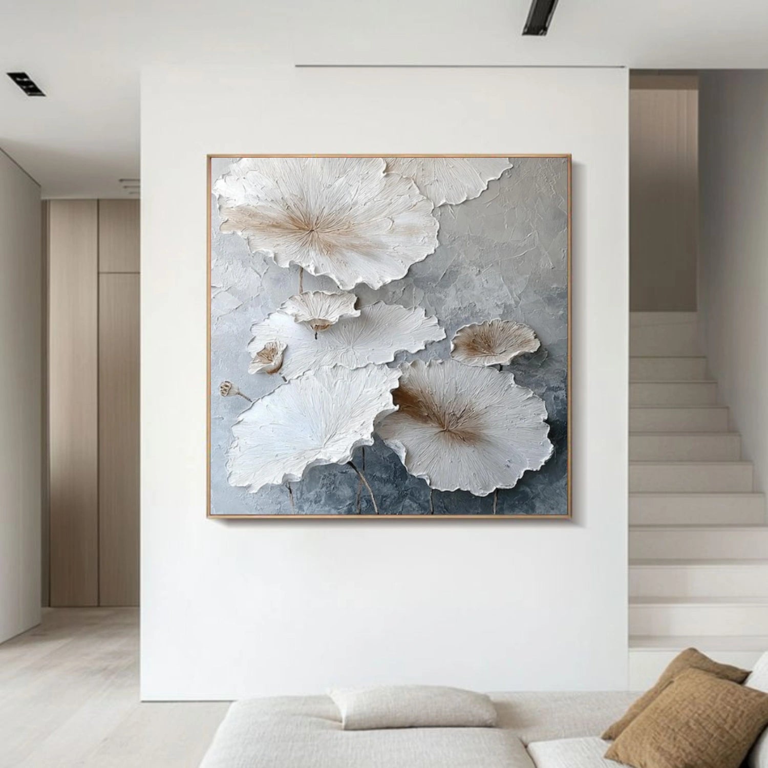 Flower & Tree Abstract Textured Canvas # FT 342