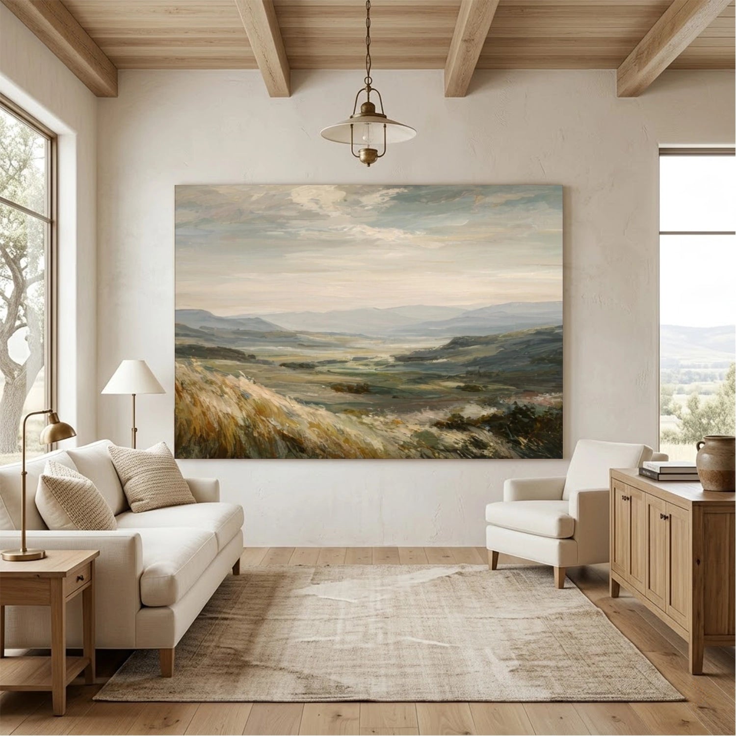 Minimalist Mountain Texture Canvas # MM444