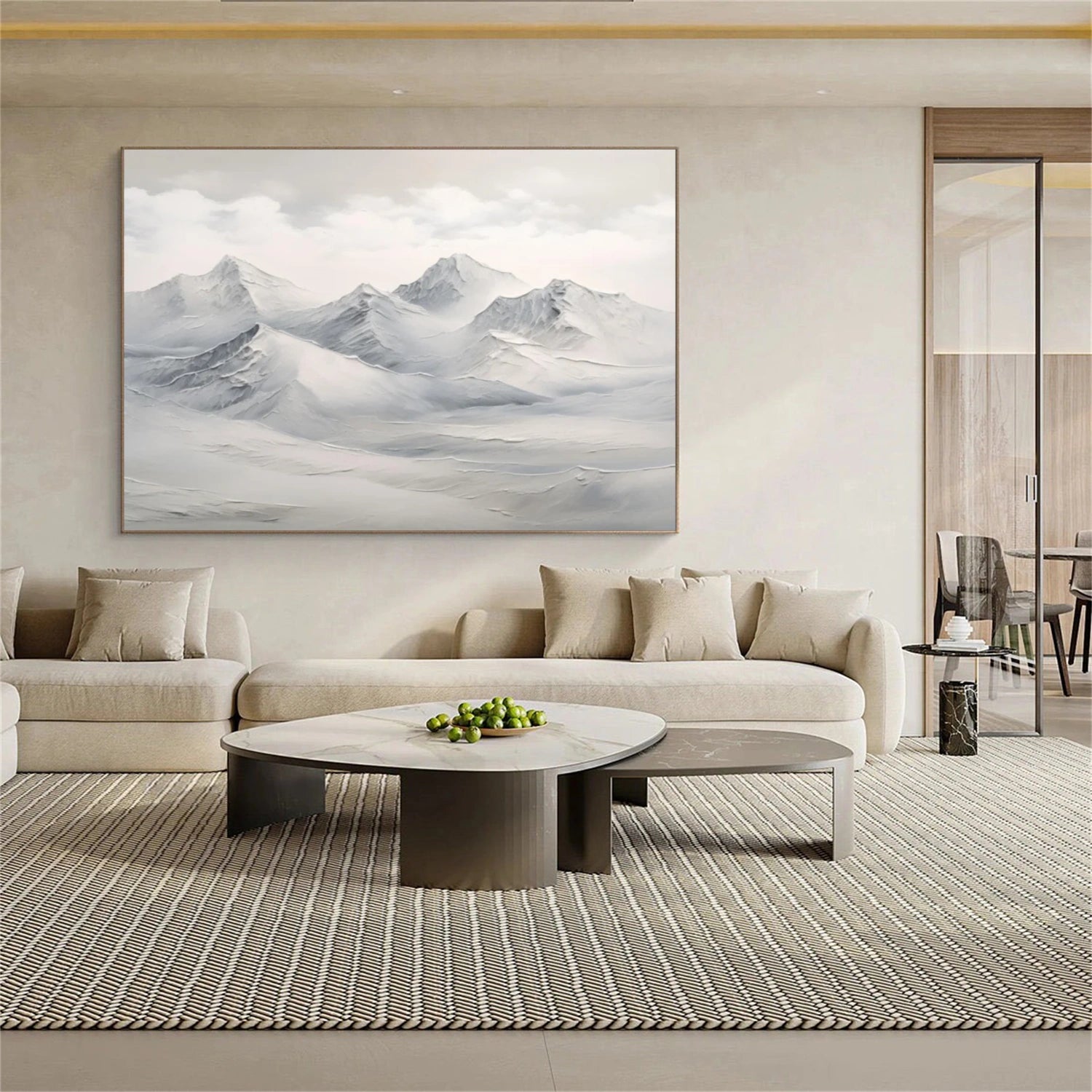 Abstract Mountai Canvas Art #MM327