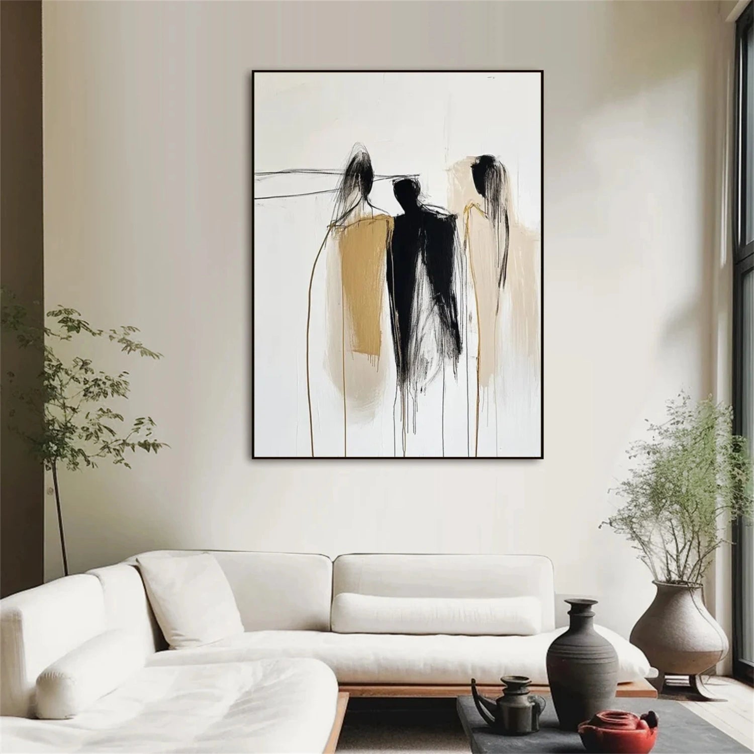 Contemporary Abstract Minimalist Textured Wall Art #CW048