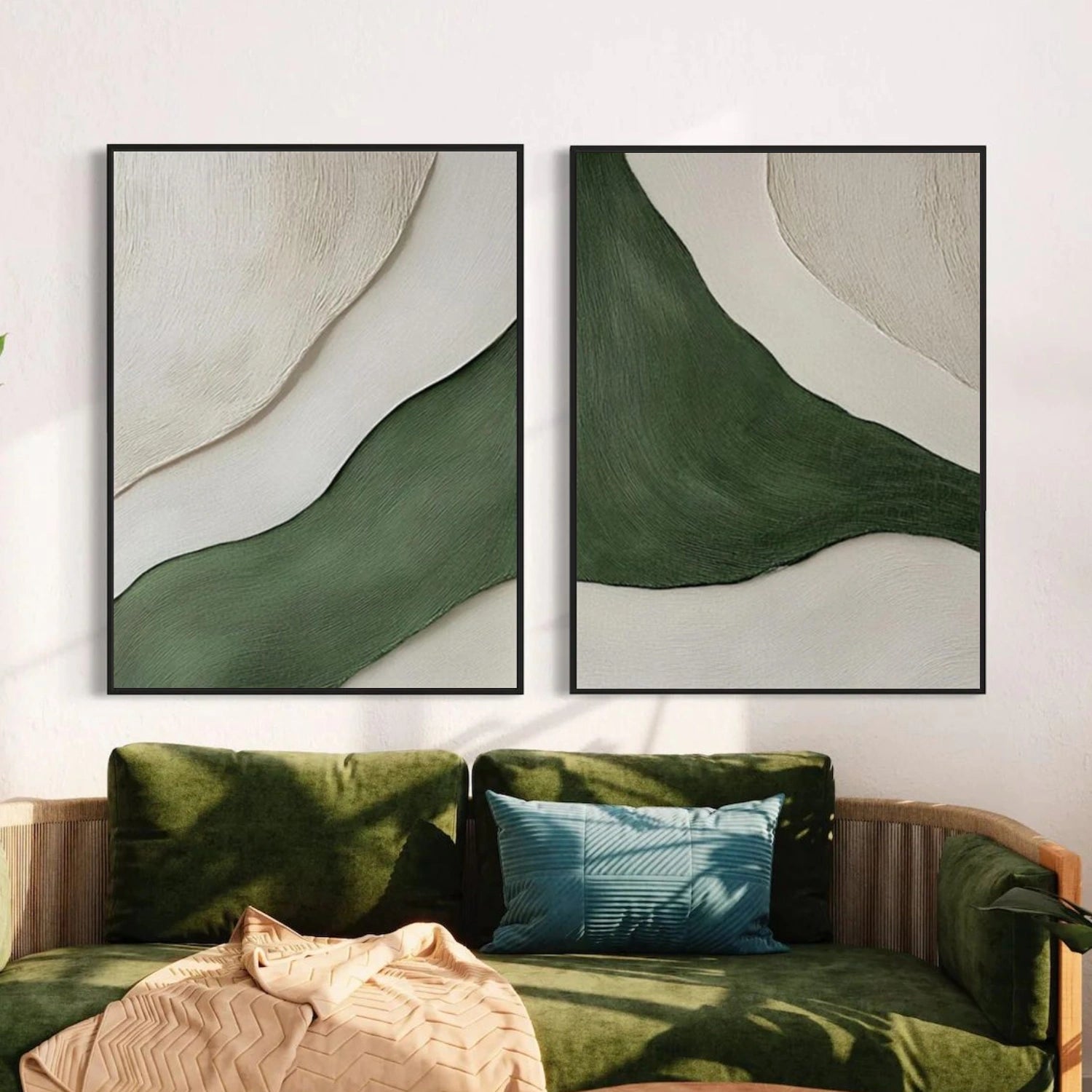 Minimalist Textured Canvas Art Set of 2 #MM381